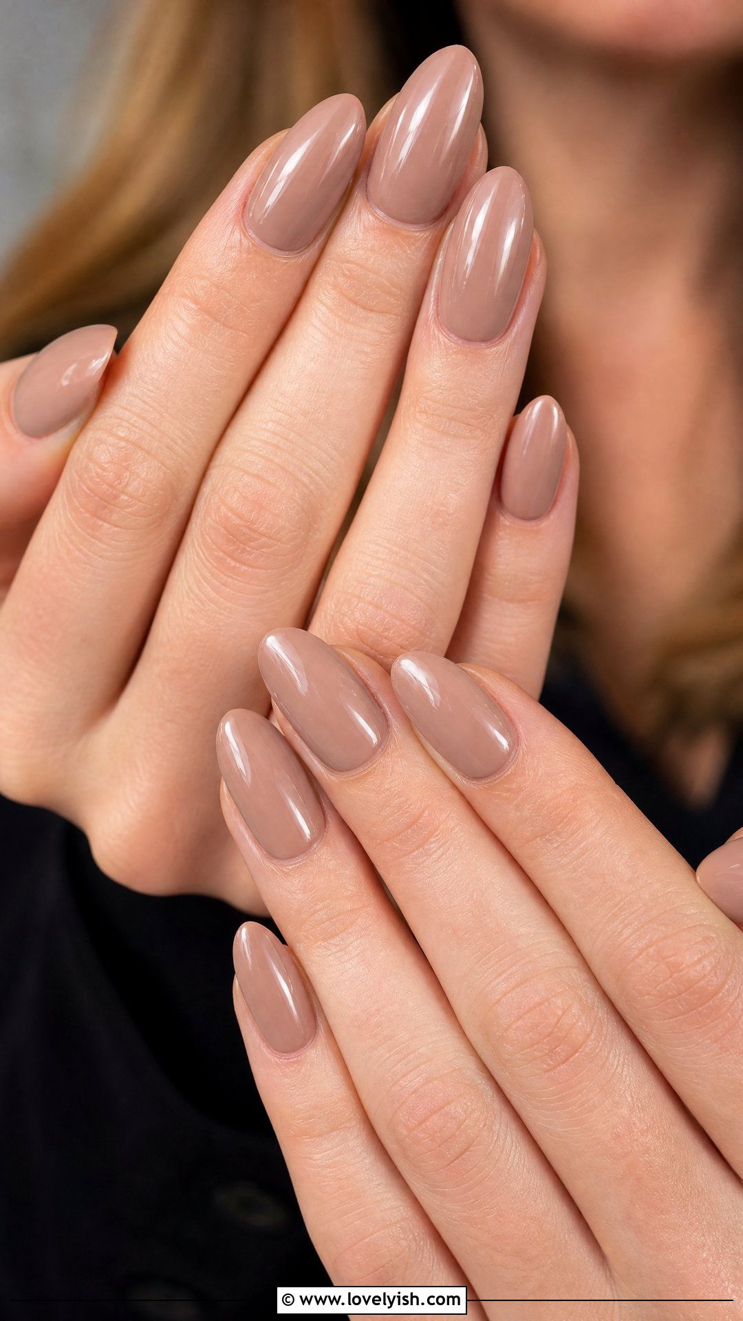 Mocha Latte Nude Nails - 50 classy spring nail designs