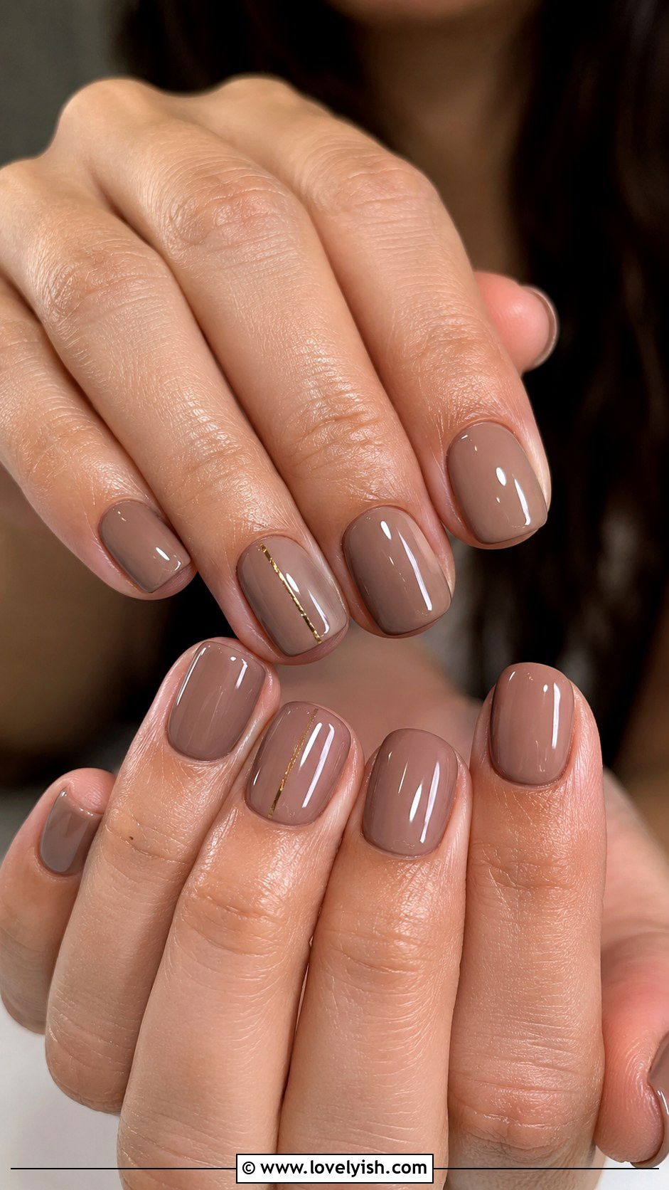 Mocha Mousse Nude Short Nails - 25 short nails design ideas - 25 short nails design ideas