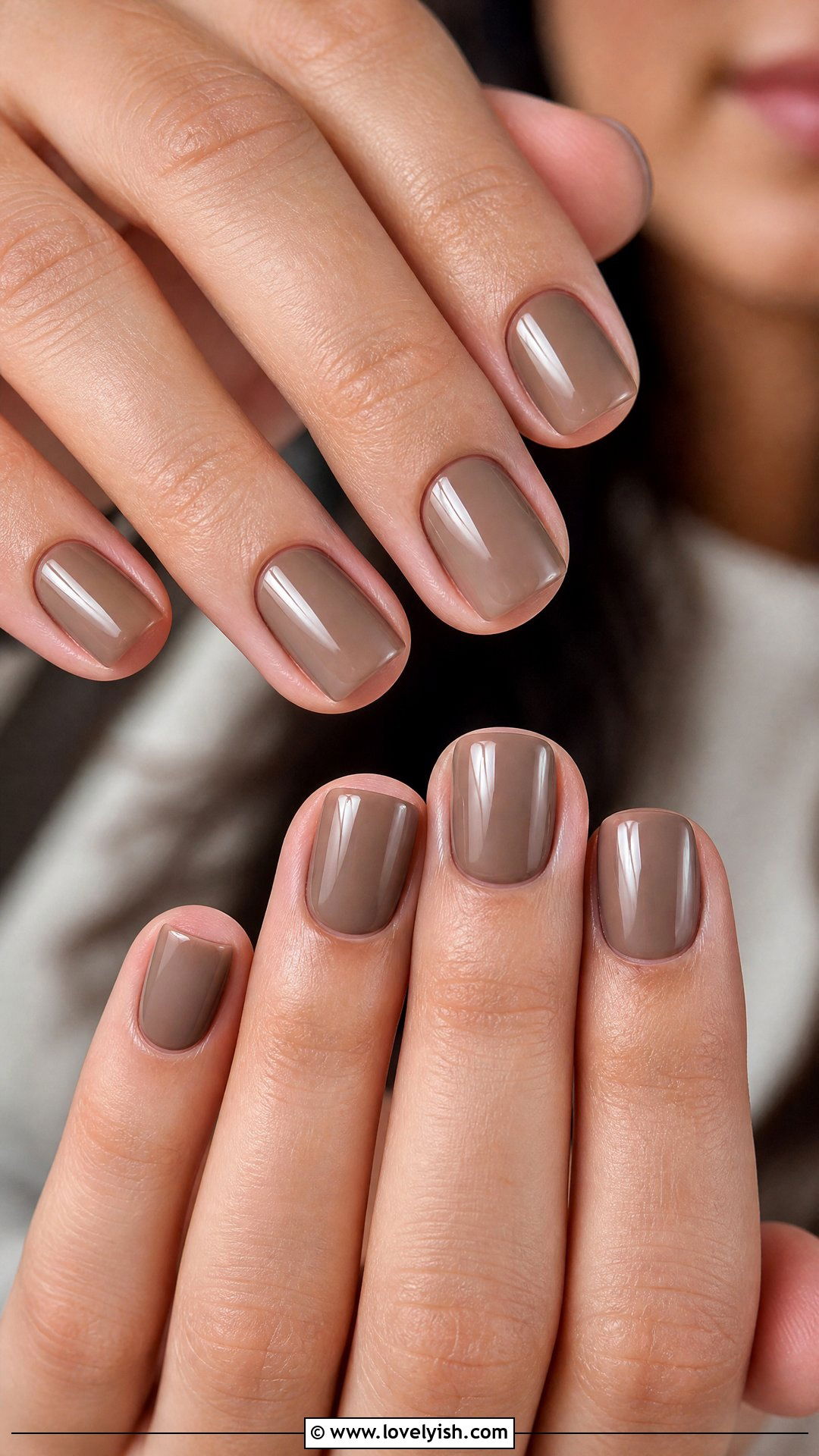Mocha Nude Nails - 30 nail designs for teens - 30 nail designs for teens