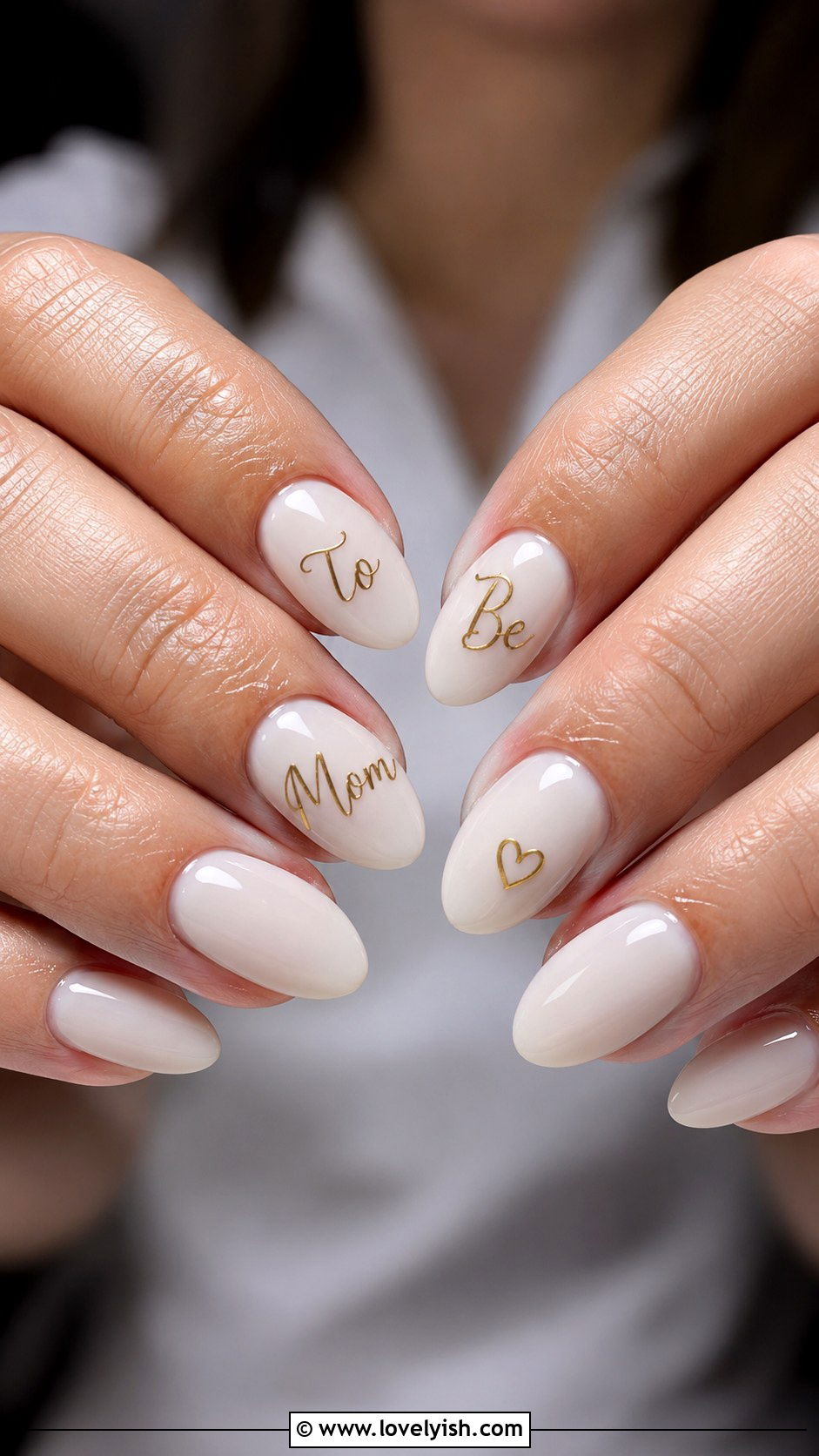 Mom To Be Lettering Nails - 50 baby shower nails - 50 baby shower nails