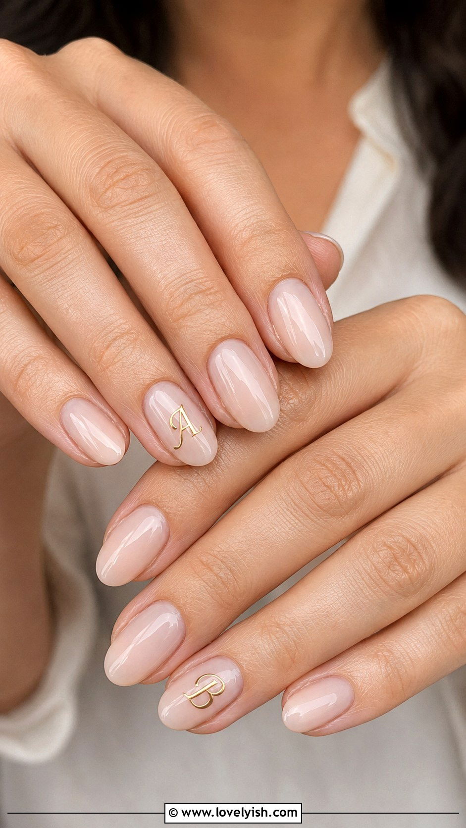 Monogram Nail Art for Bride - 25 wedding nails for bride - 25 wedding nails for bride
