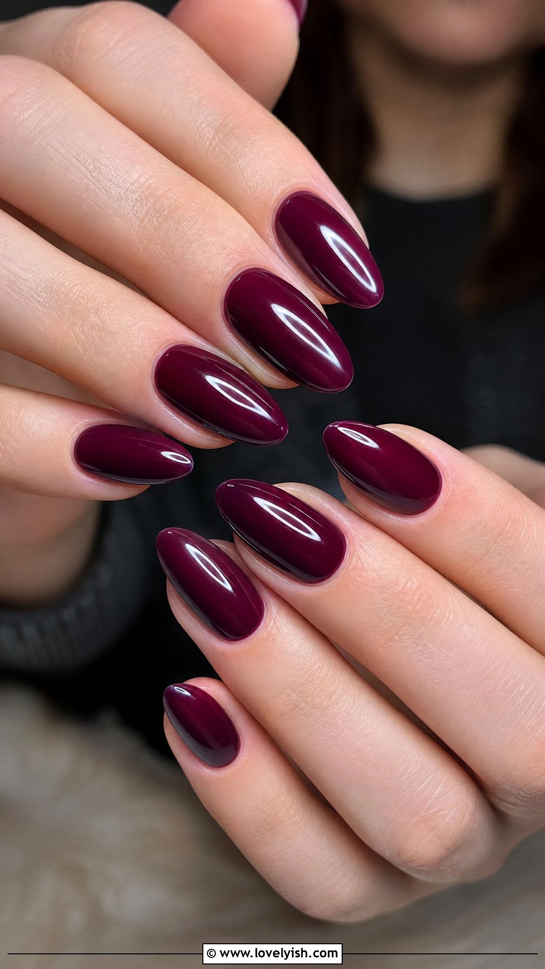 Moody Plum Nails - 47 nail inspiration - 47 nail inspiration