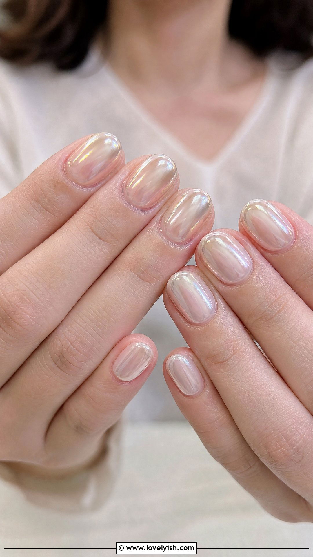 Naked Glass Glazed Bridal Nails - 25 bridal nail ideas - 25 bridal nail ideas