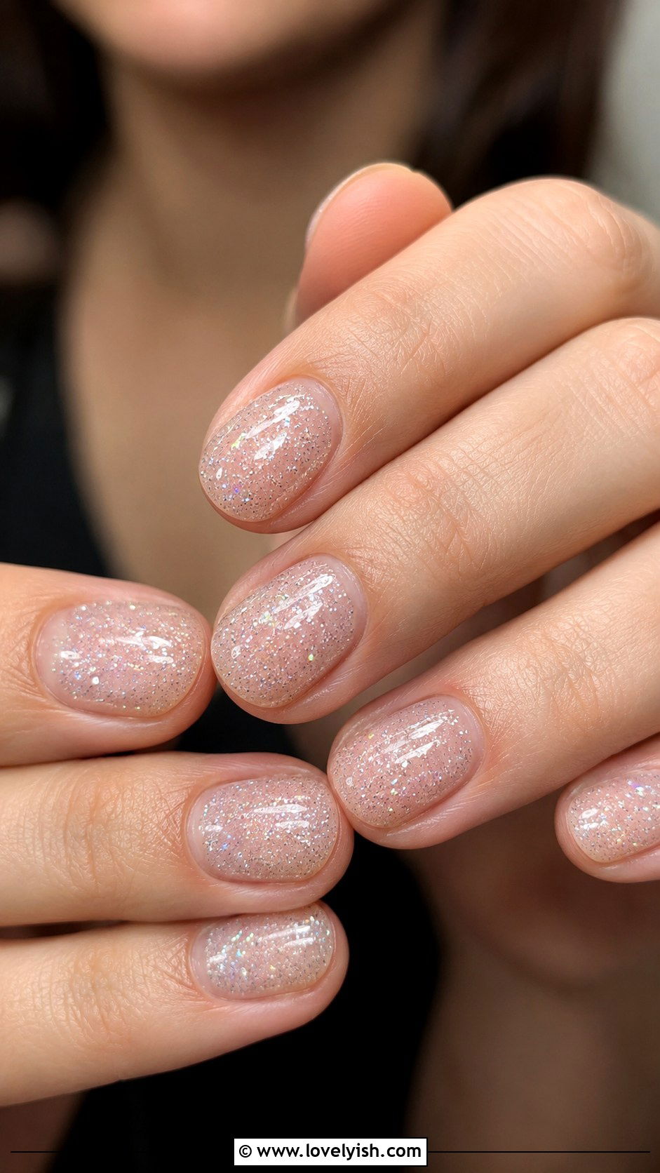 Naked Glitter Sheer Nails - 25 glitter nail designs - 25 glitter nail designs