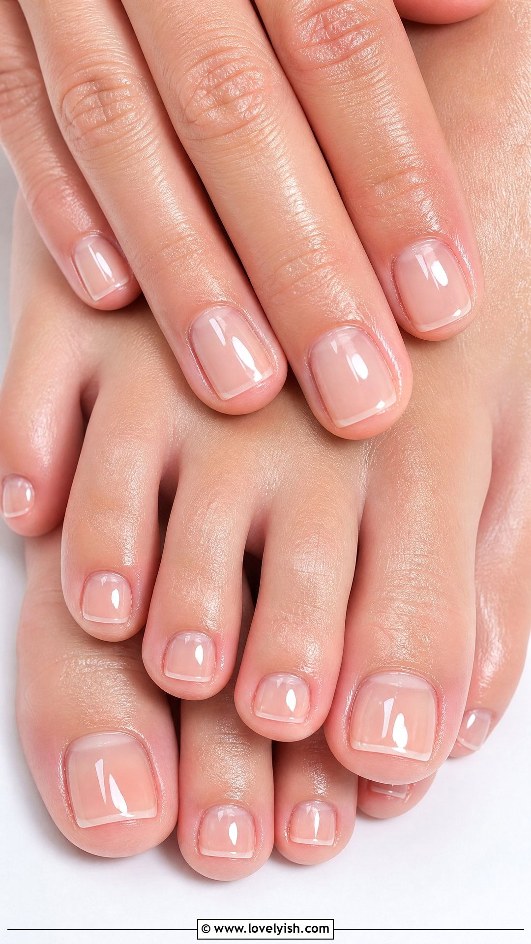 Naked Pedicure With Clear Gloss - 50 summer pedicure - 50 summer pedicure