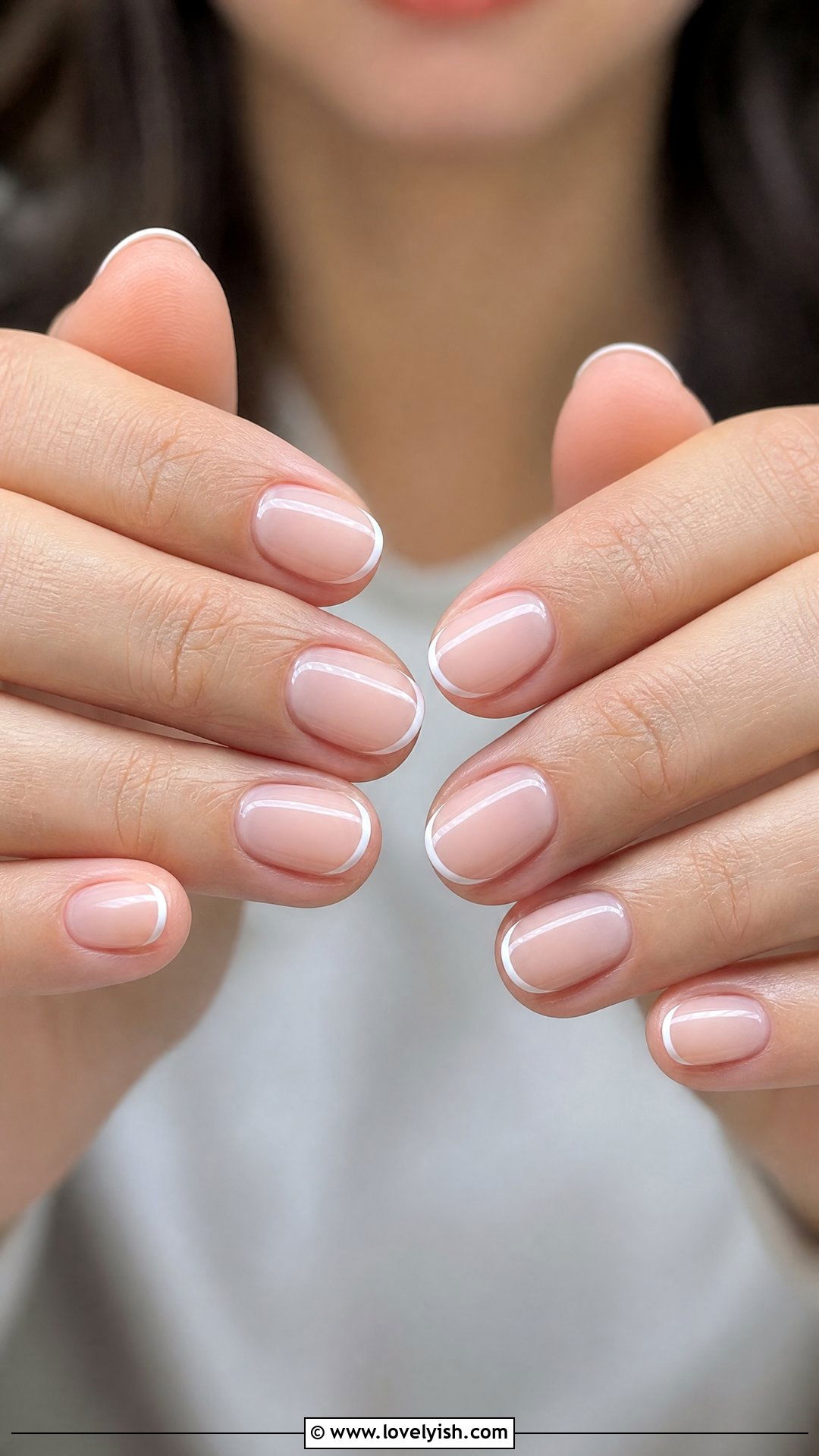 Natural Nail Micro French Tip - 50 natural nails - 50 natural nails