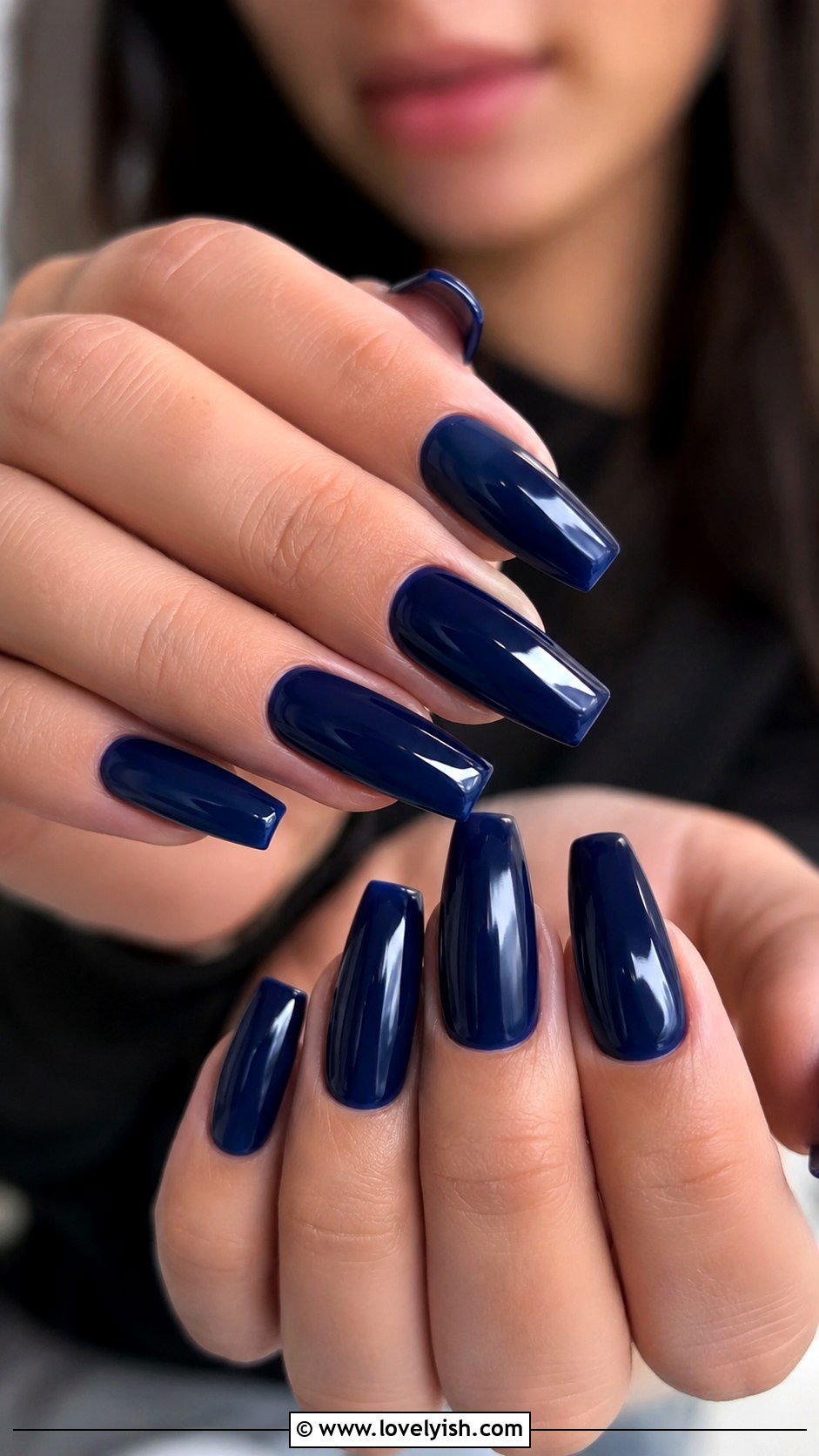 Navy Blue Dip Nails - 25 dip nail designs - 25 dip nail designs