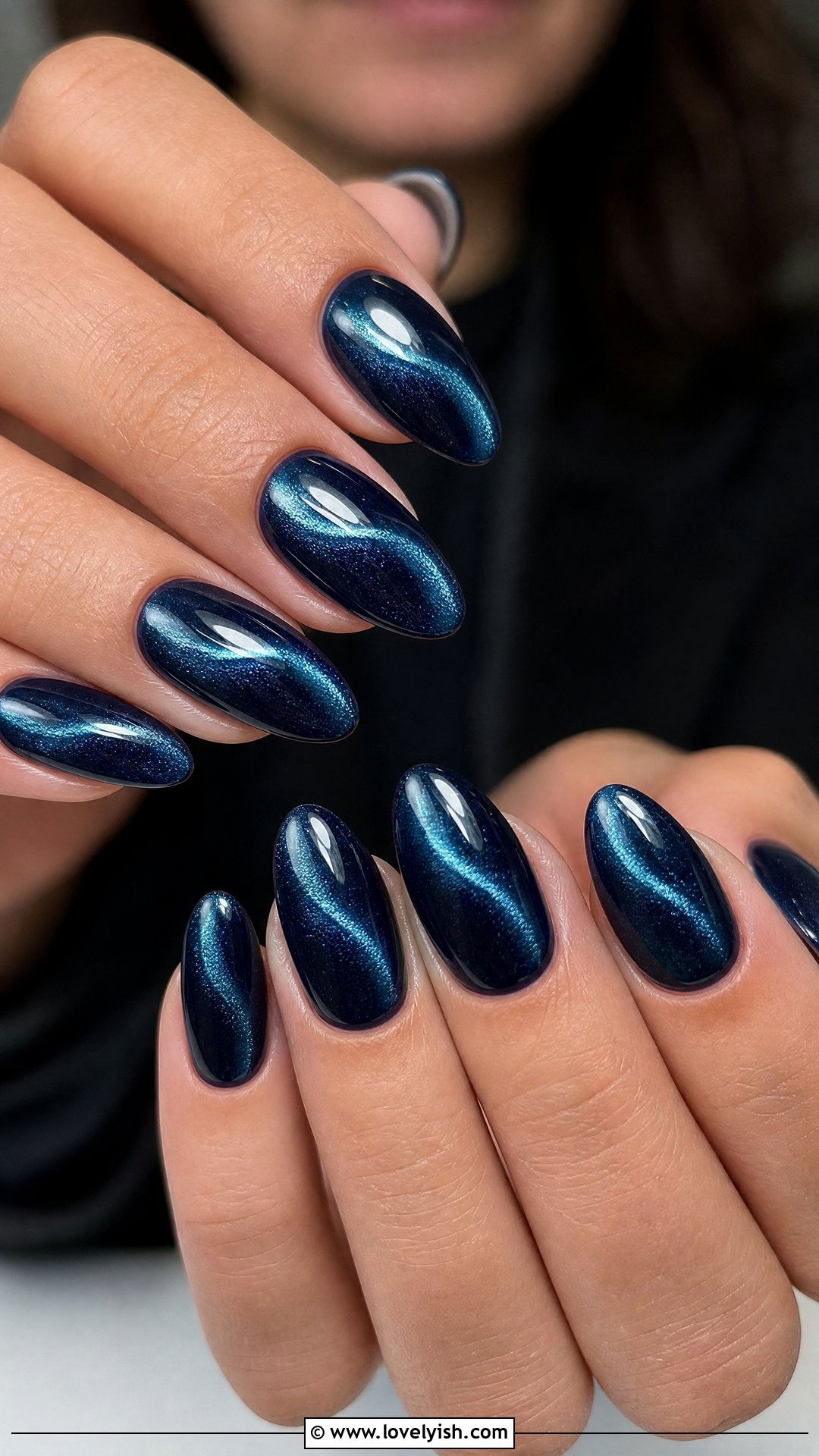 Navy Blue Magnetic Nails - 50 dark blue nail designs - 50 dark blue nail designs