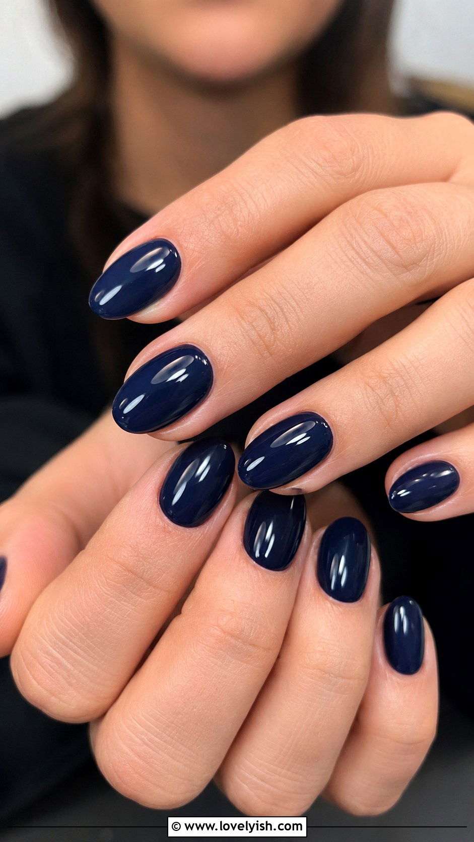 Navy Blue Minimalist Nails - 50 quick nail designs - 50 quick nail designs