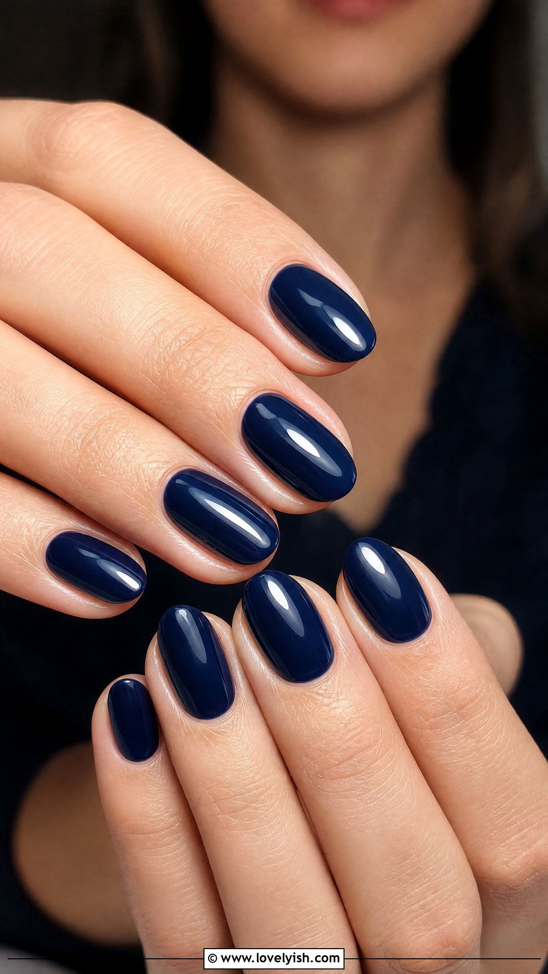Navy Blue Short Acrylic Nails - 50 short acrylic nails - 50 short acrylic nails