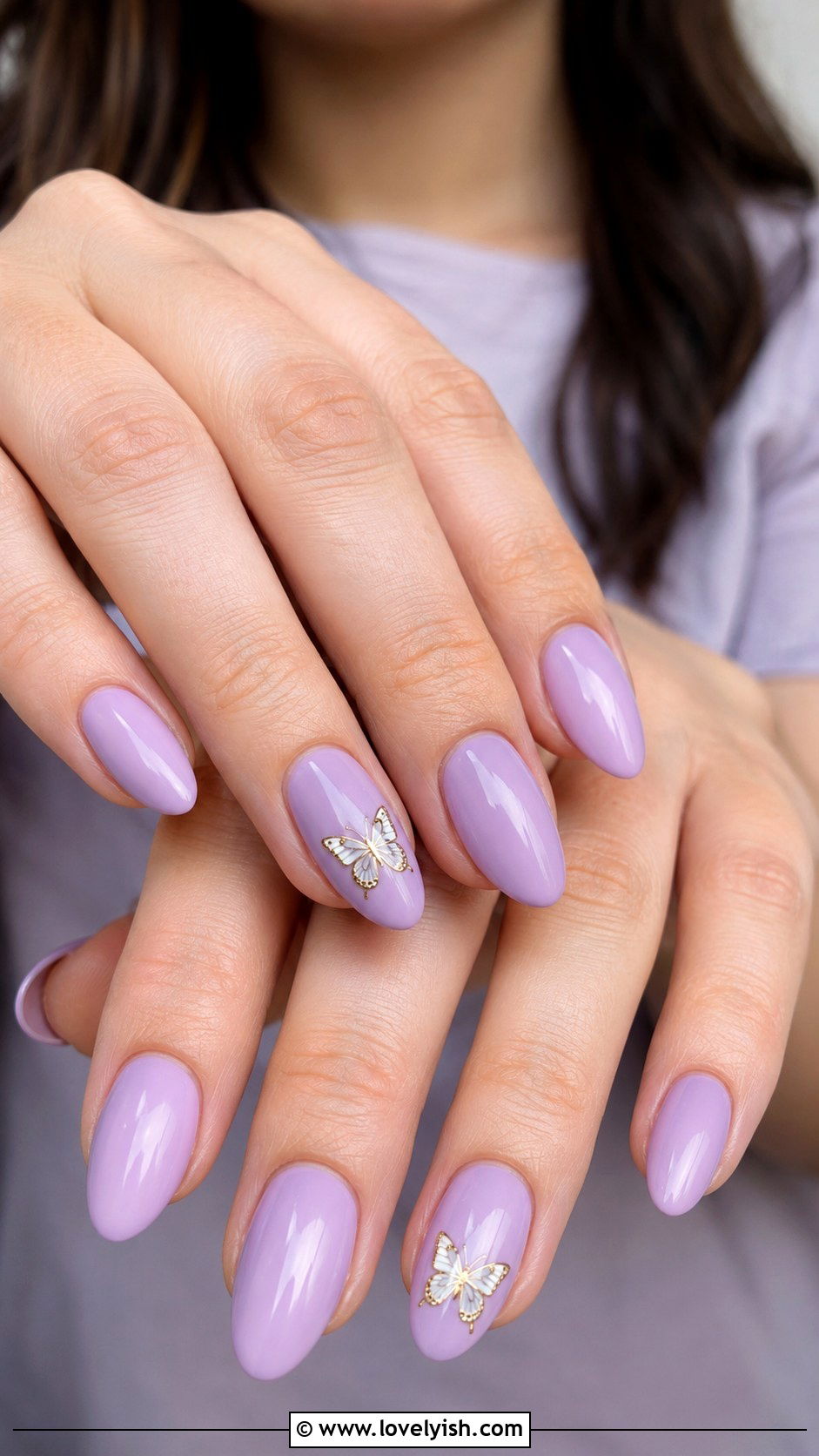 Navy and Gold Stripe Nails - 50 preppy nails - 50 preppy nails