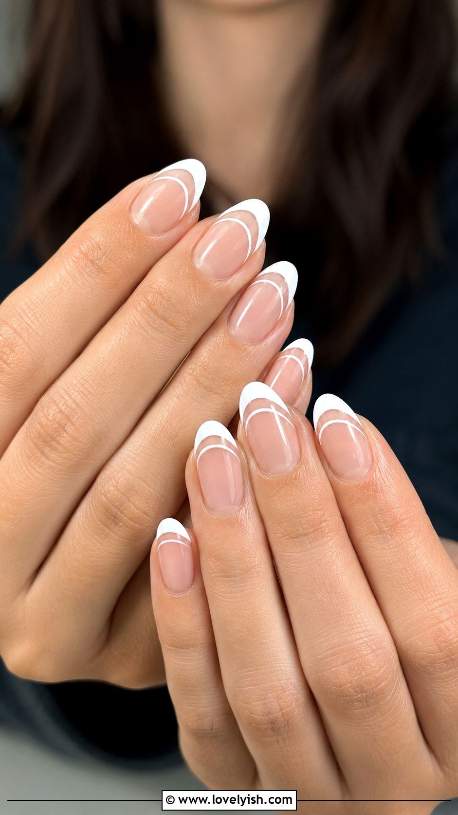Negative Space French Nails - 50 neutral nails - 50 neutral nails