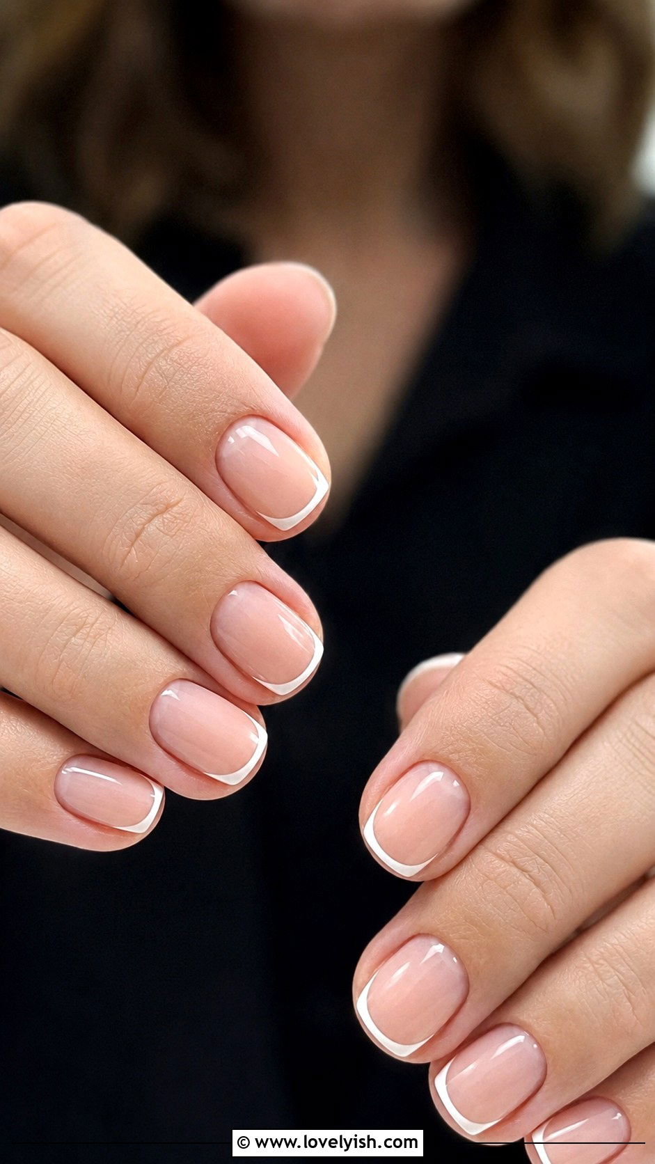 Negative Space French Tip Nails - 45 nail tips - 45 nail tips