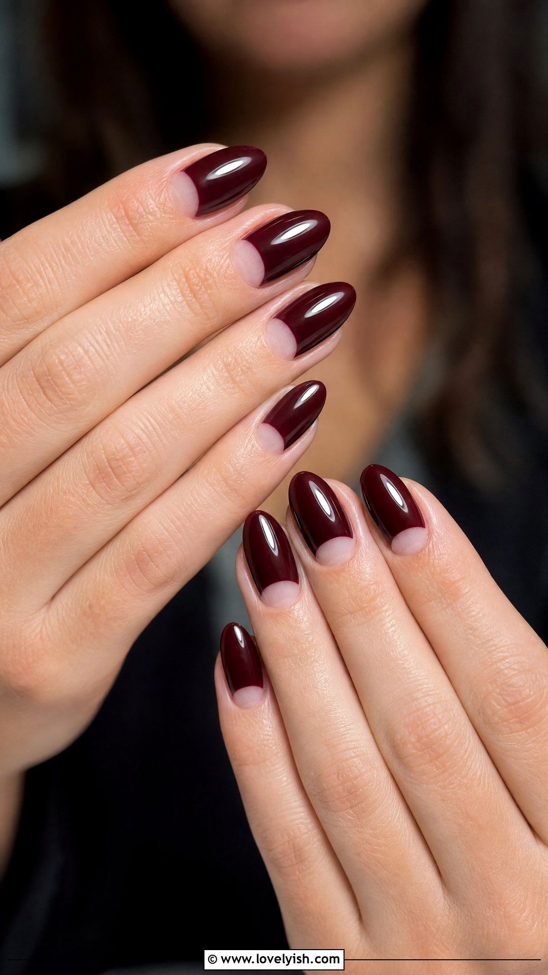 Negative Space Half Moon Nails - 38 simple nail art designs - 38 simple nail art designs