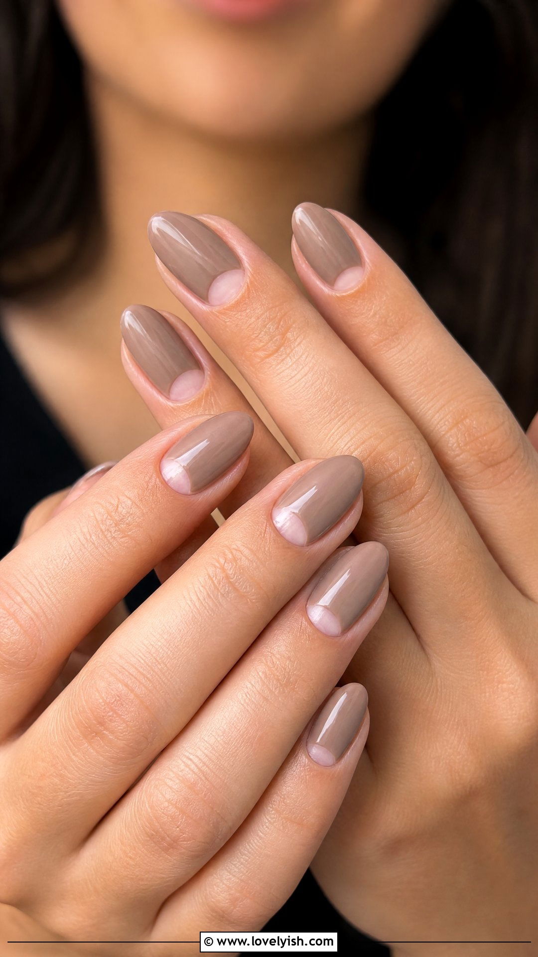 Negative Space Half Moon Nails - 42 minimalist nail art - 42 minimalist nail art