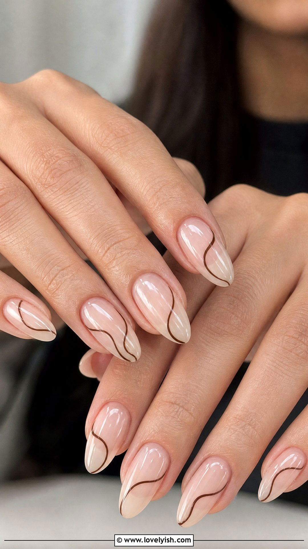 Negative Space Line Art Nails - 25 abstract nail designs - 25 abstract nail designs