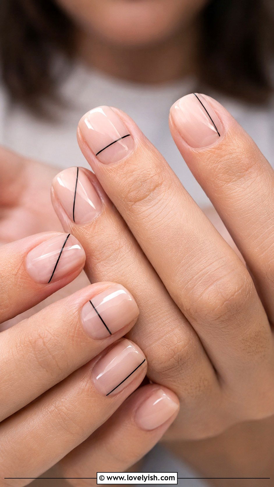 Negative Space Line Nails - 42 easy nail art ideas - 42 easy nail art ideas