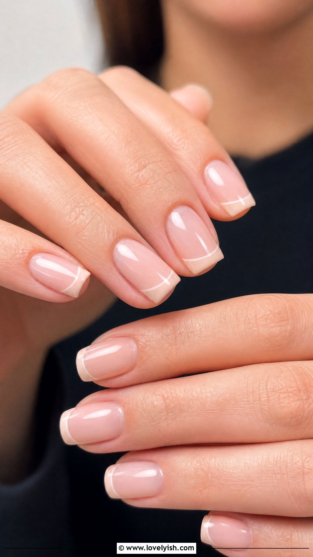 Negative Space Natural Nails - 50 natural nails - 50 natural nails