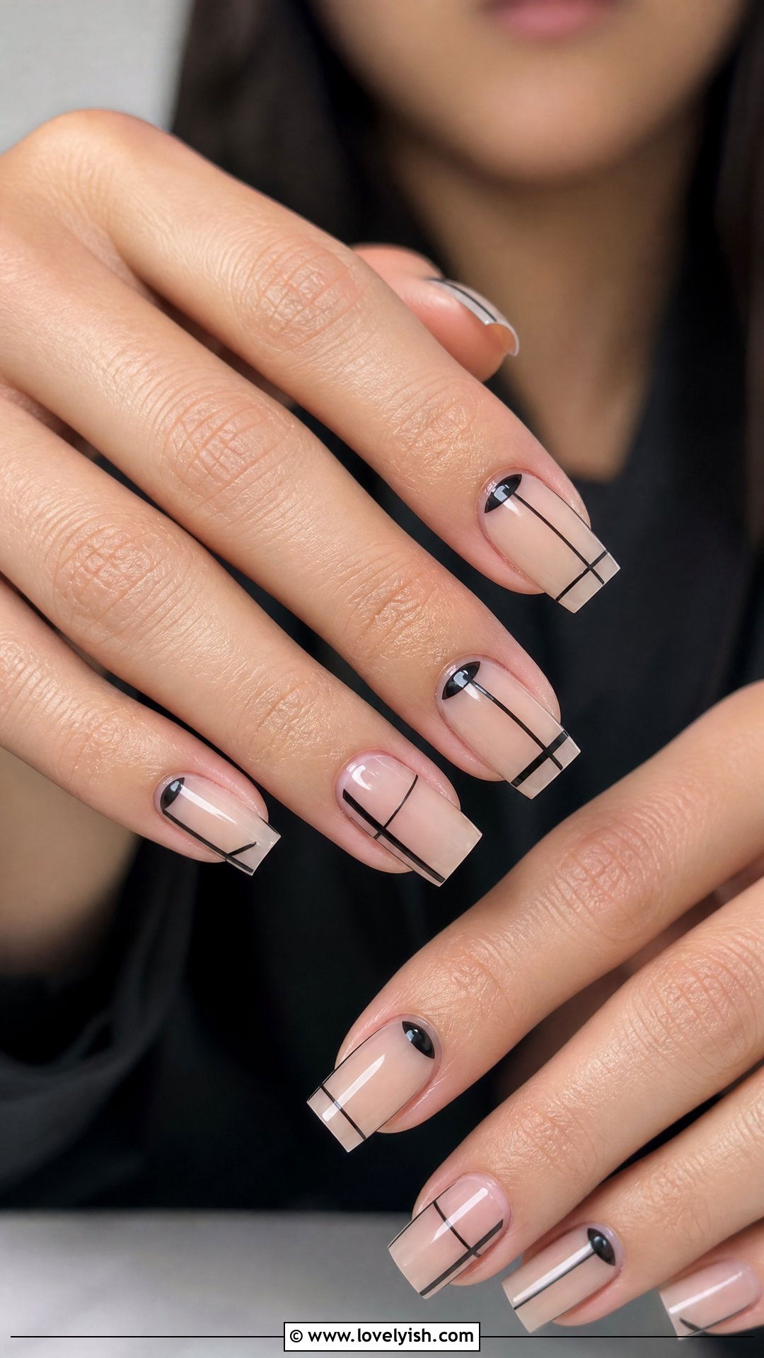 Negative Space Square Nails - 50 square nails - 50 square nails