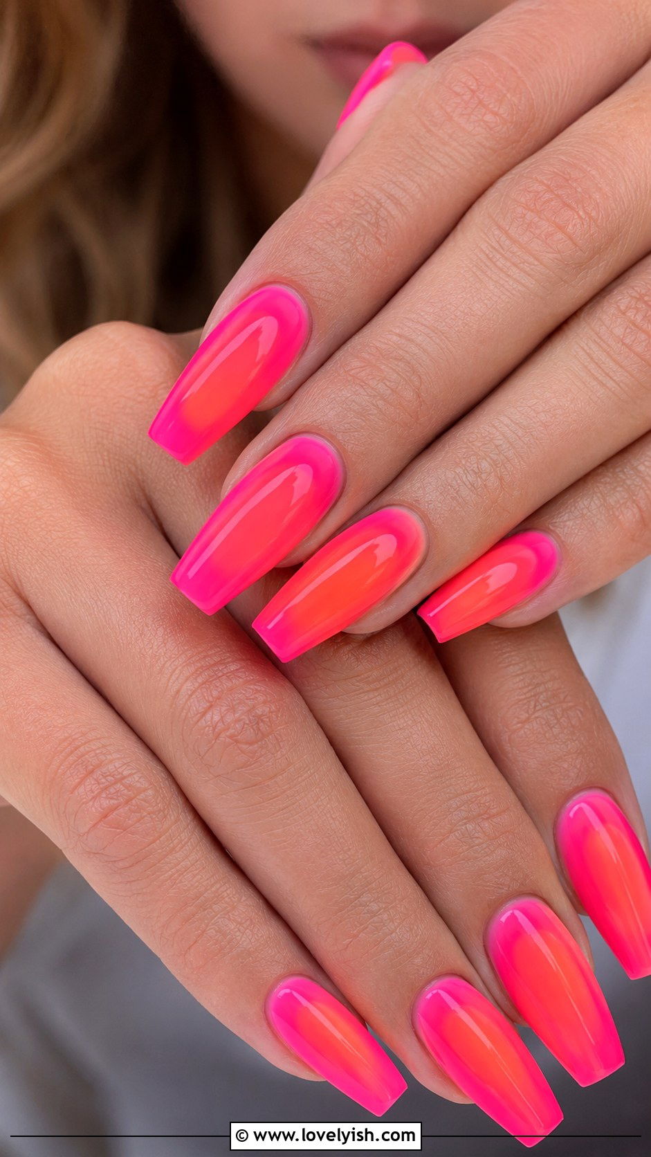Neon Aura Gradient Nails - 50 unique nail designs - 50 unique nail designs