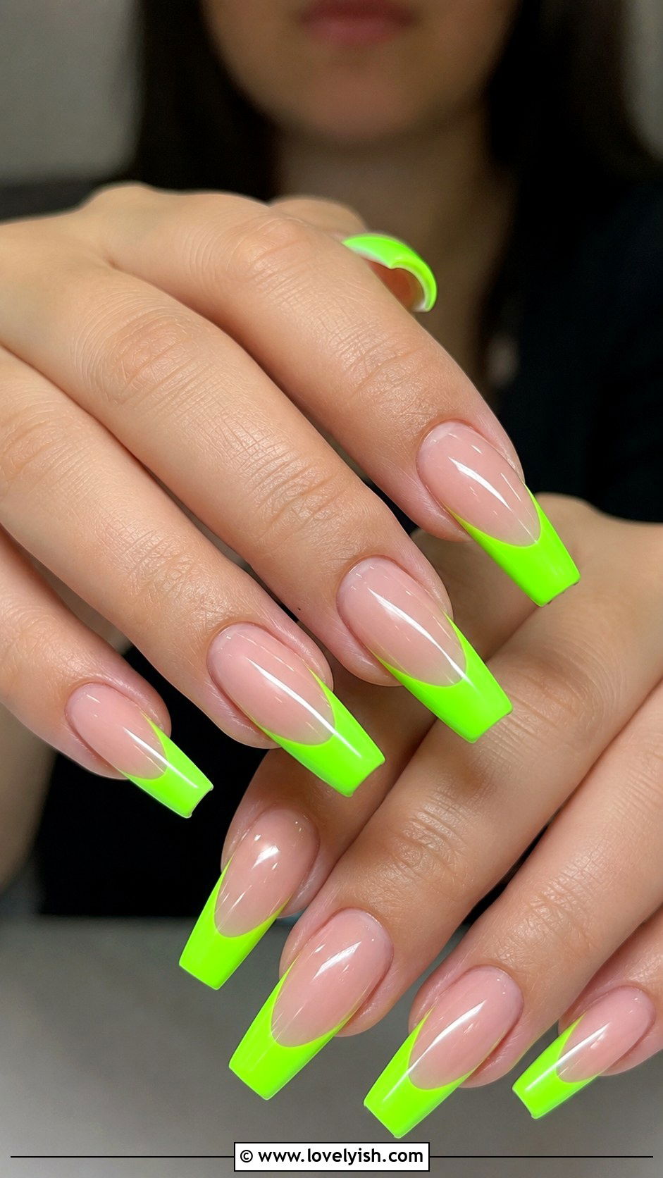 Neon French Tip Nails - 25 french nails design ideas - 25 french nails design ideas