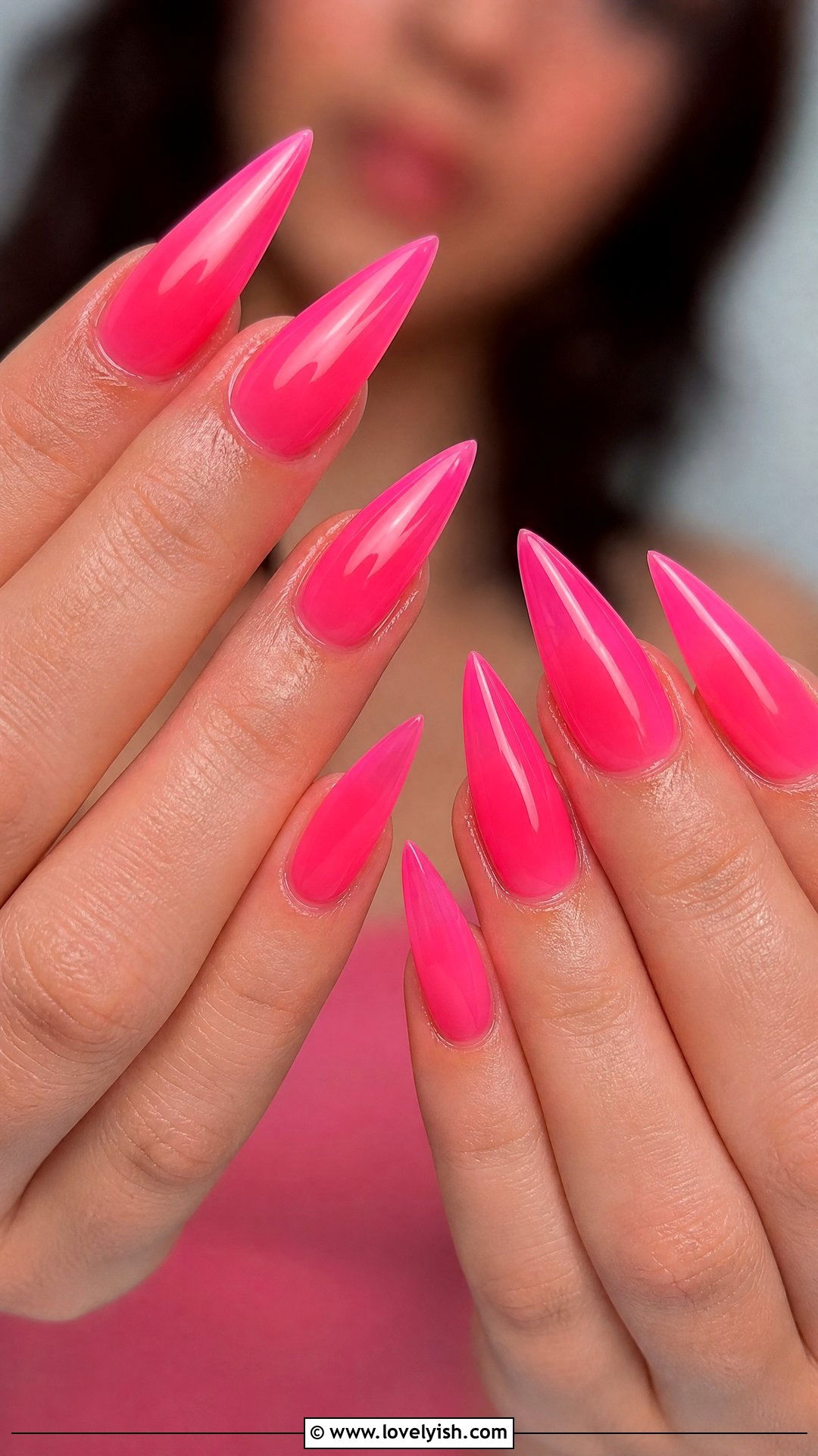 Neon Jelly Pink Nails - 50 jelly pink nails - 50 jelly pink nails
