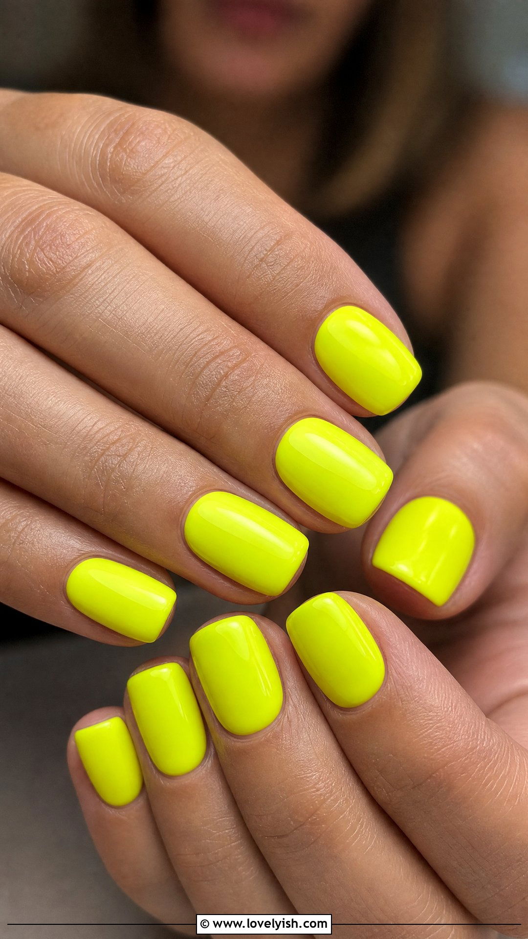 Neon Yellow Polygel Nails - 50 polygel nails - 50 polygel nails