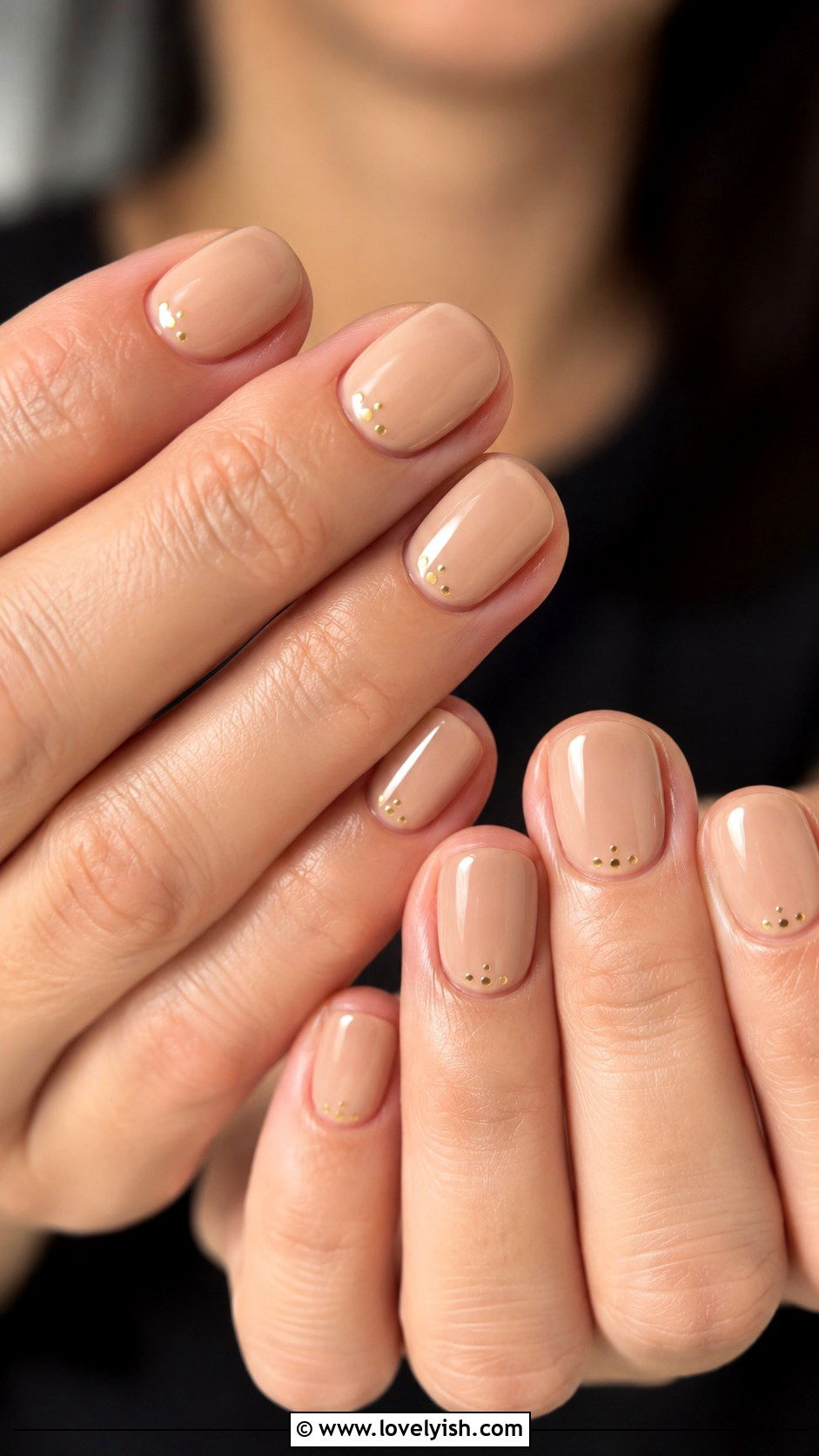 Neutral Nails With Micro Dot Art - 50 neutral nails - 50 neutral nails