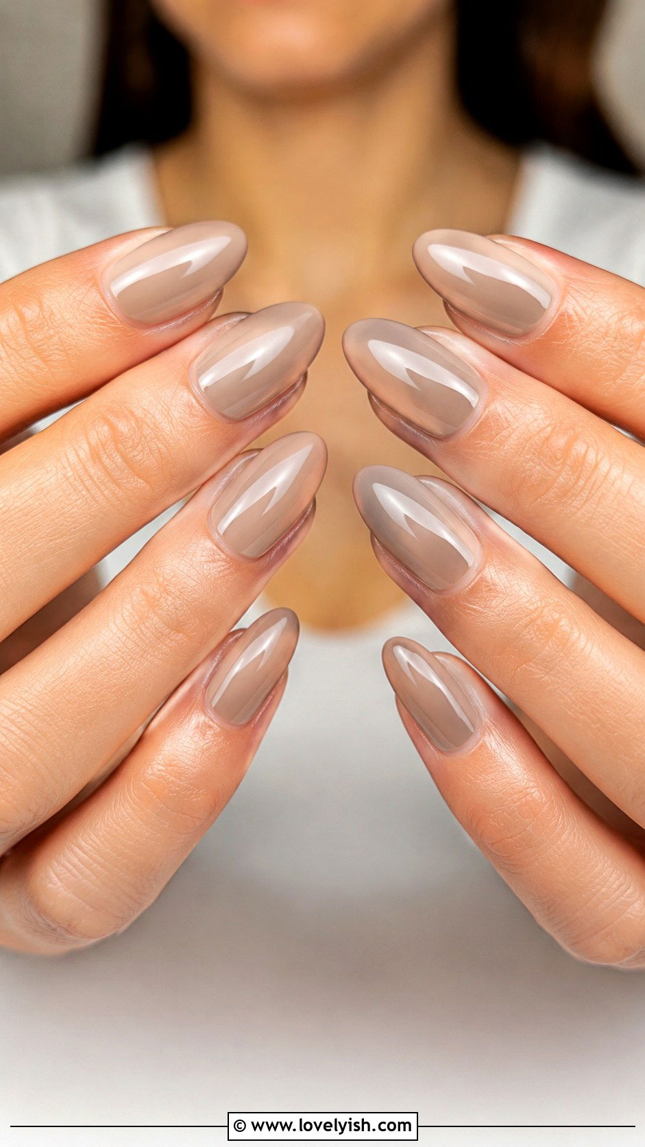 Nude Almond Dip Nails - 25 dip nail designs - 25 dip nail designs