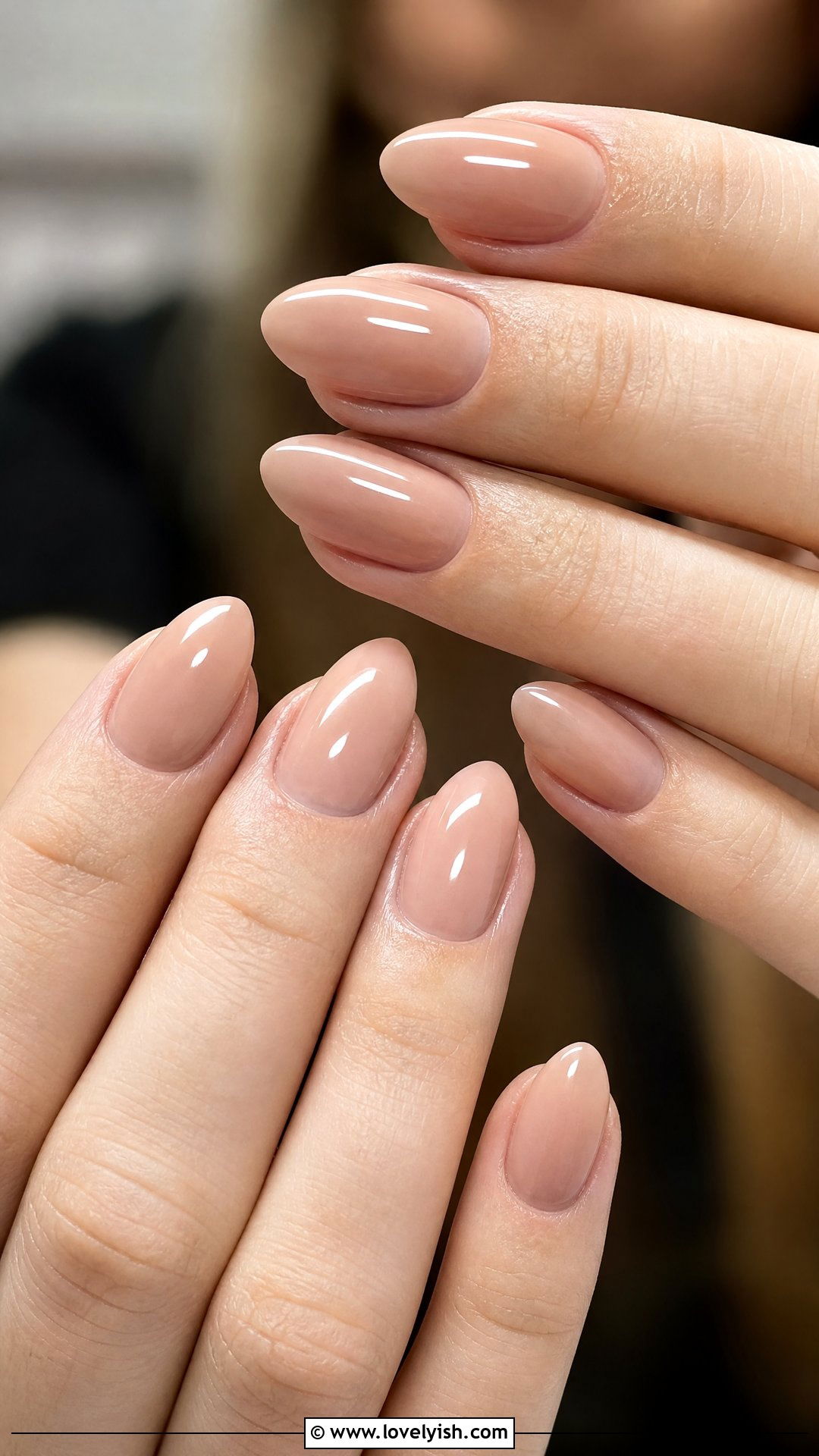 Nude Almond Manicure - 50 manicure - 50 manicure