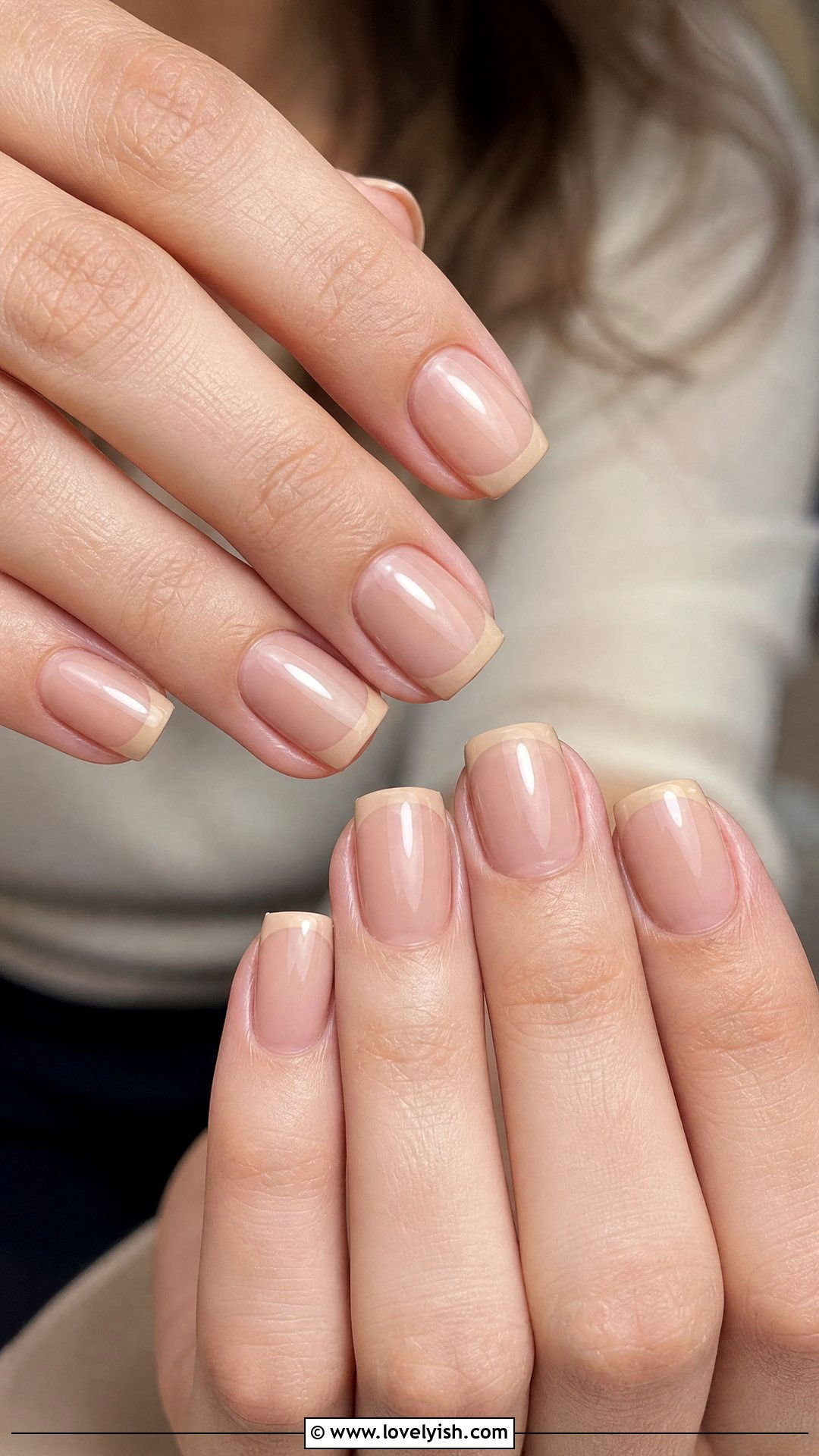 Nude Beige French Tips - 50 minimalist french tips - 50 minimalist french tips