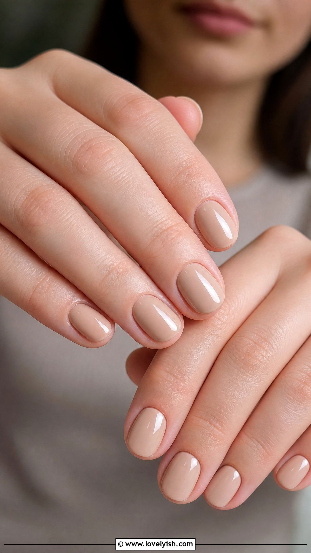 Nude Beige Minimalist Short Nails - 35 short nails designs - 35 short nails designs