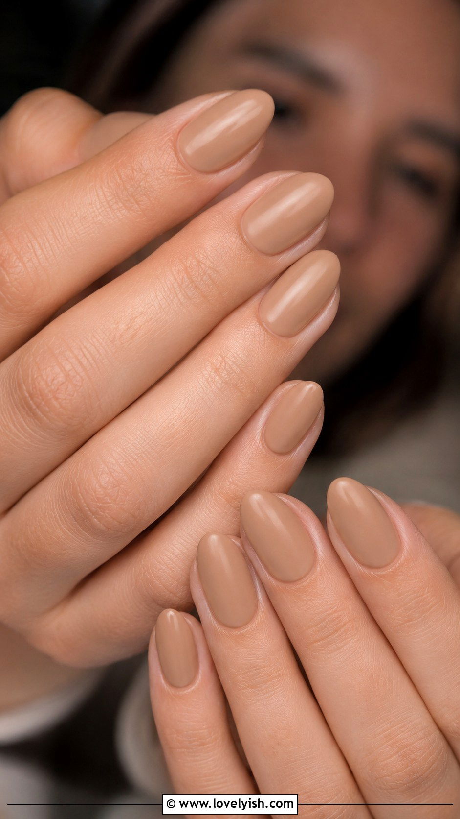 Nude Beige Solid Nails - 50 trendy simple nail designs - 50 trendy simple nail designs