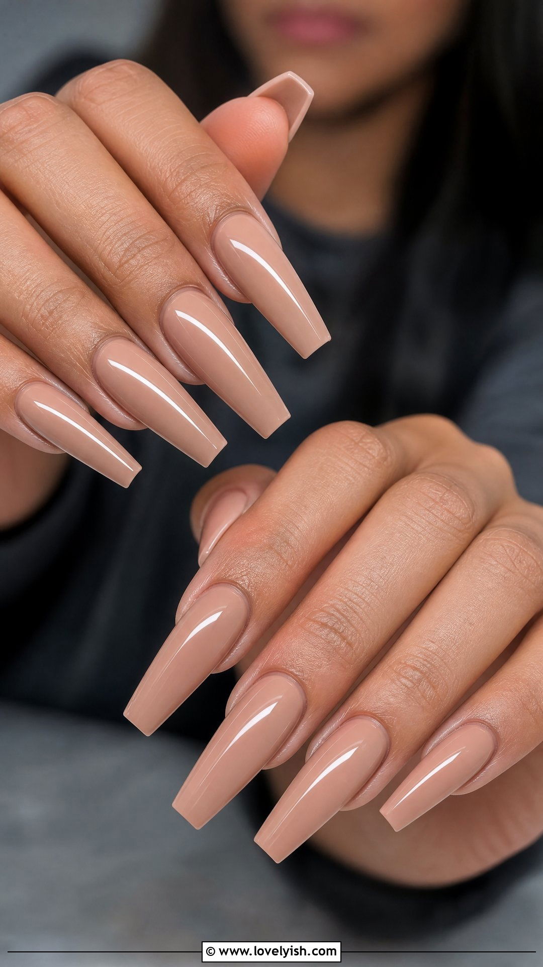 Nude Coffin Engagement Nails - 50 engagement nails - 50 engagement nails