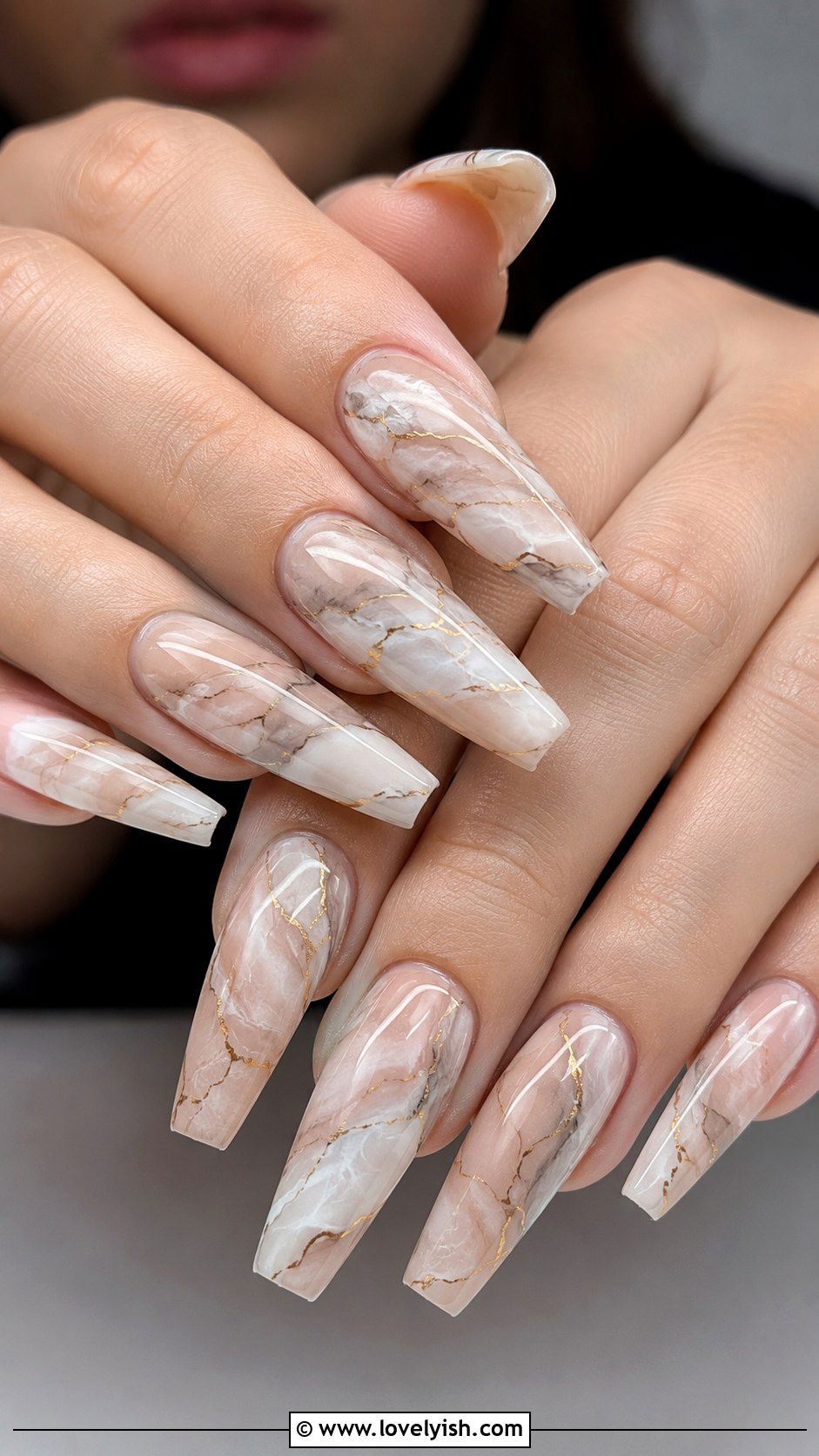 Nude Marble Nails - 50 nude nails - 50 nude nails