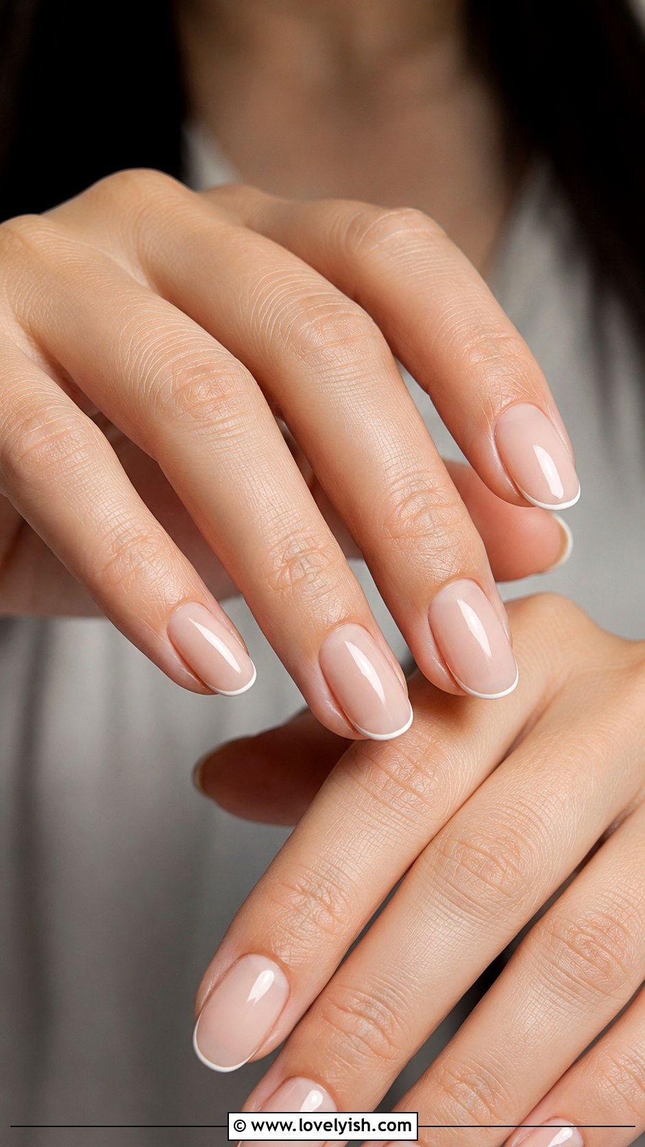 Nude Nails With Micro French Tips - 50 nude nails - 50 nude nails