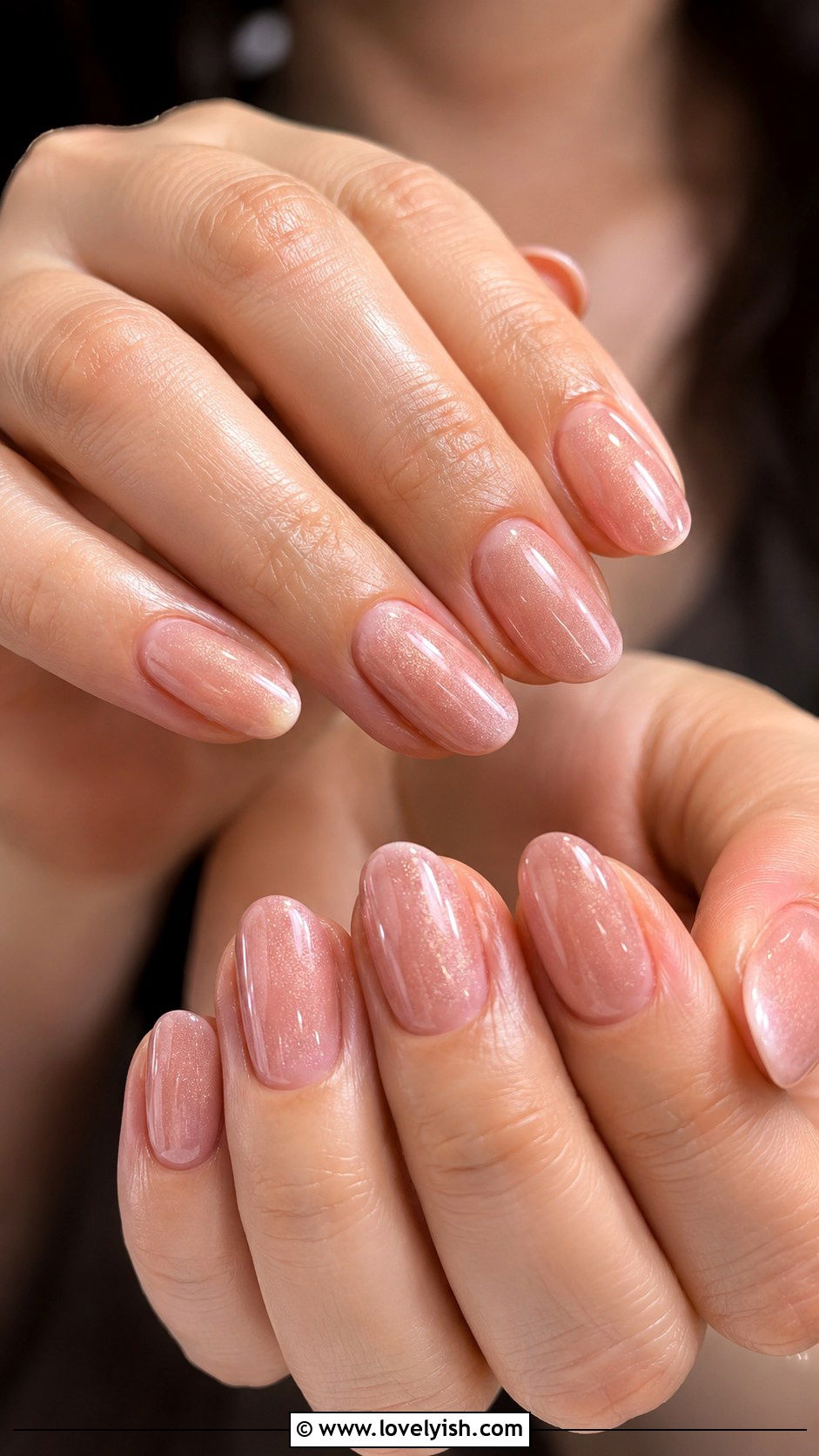 Nude Nails With Pink Shimmer - 50 nude nails - 50 nude nails