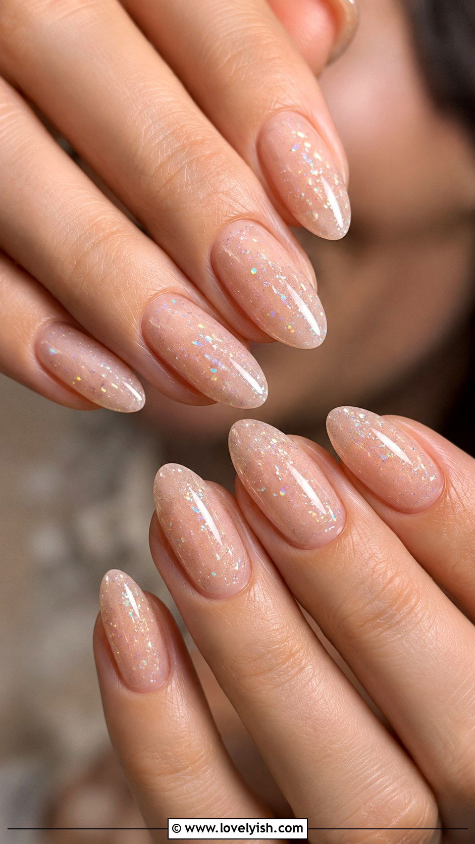 Nude Nails With Snakeskin Print - 50 nude nails - 50 nude nails