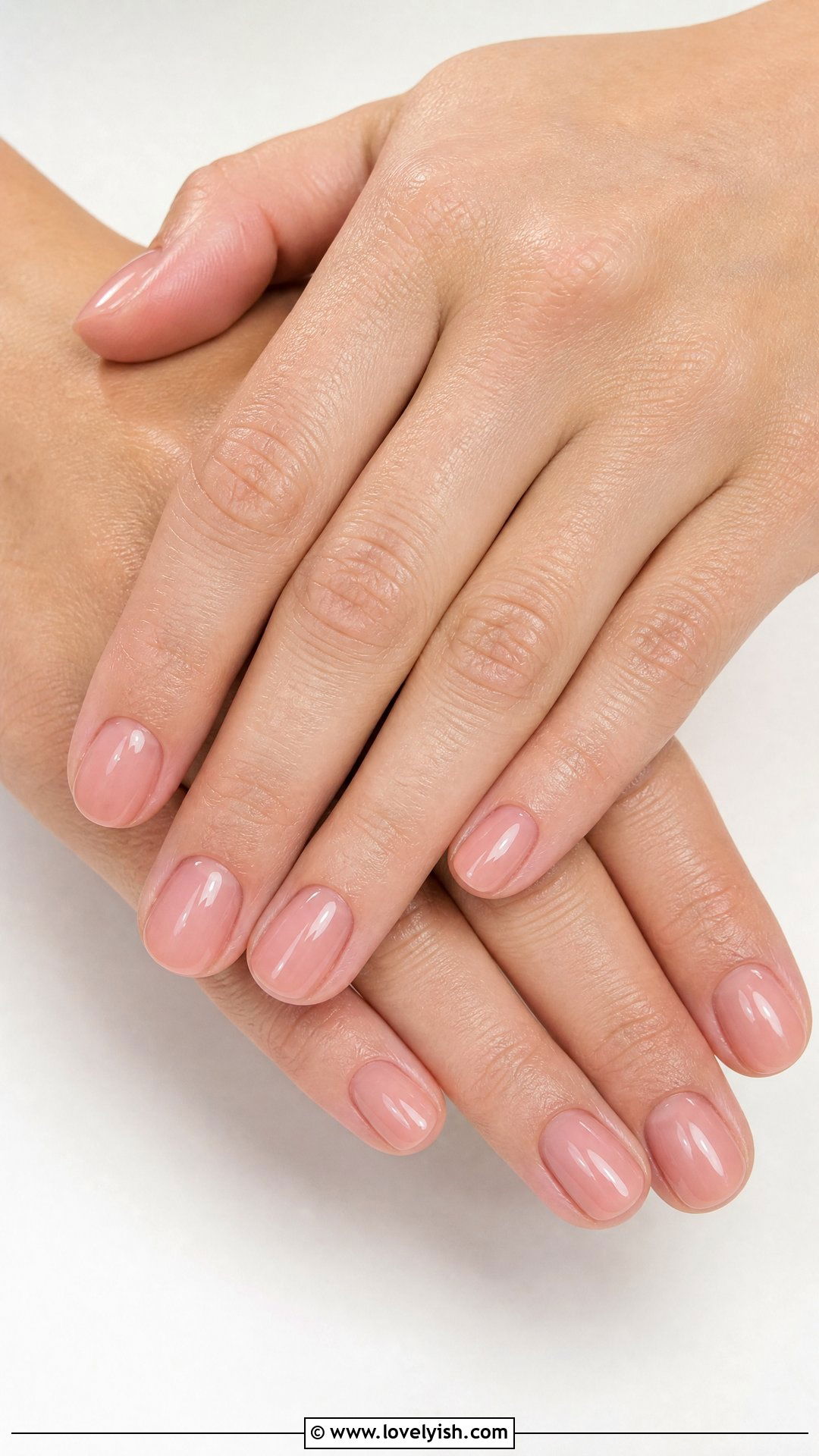 Nude Pink Glossy Nails - 25 classy nail ideas - 25 classy nail ideas
