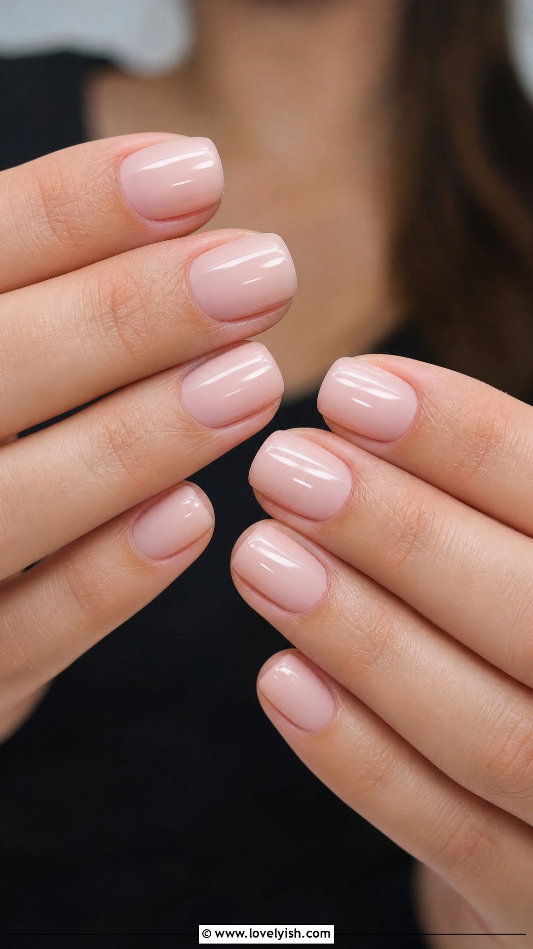 Nude Pink Minimalist Short Square Nails - 50 short square nails - 50 short square nails