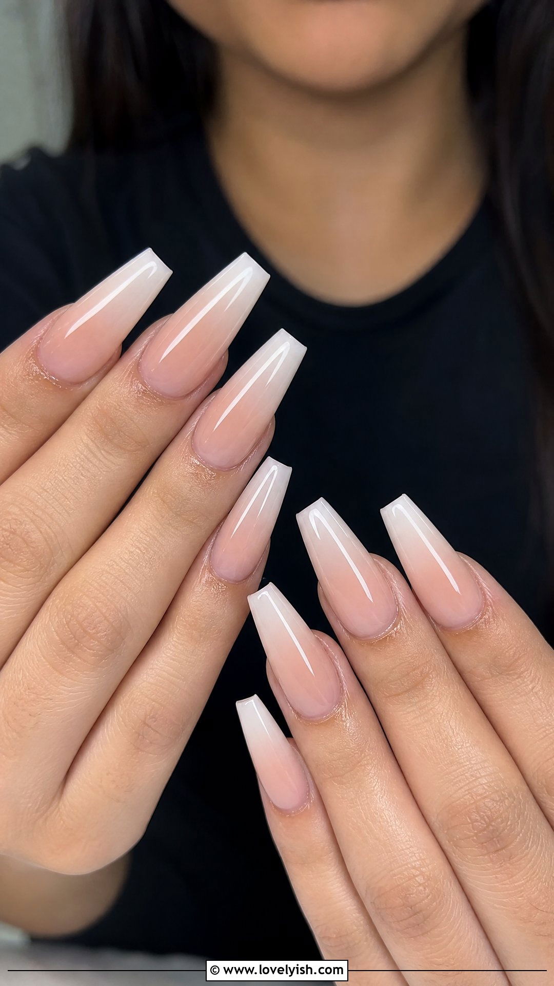 Nude Pink Ombre Acrylic Nails - 25 acrylic nails designs - 25 acrylic nails designs