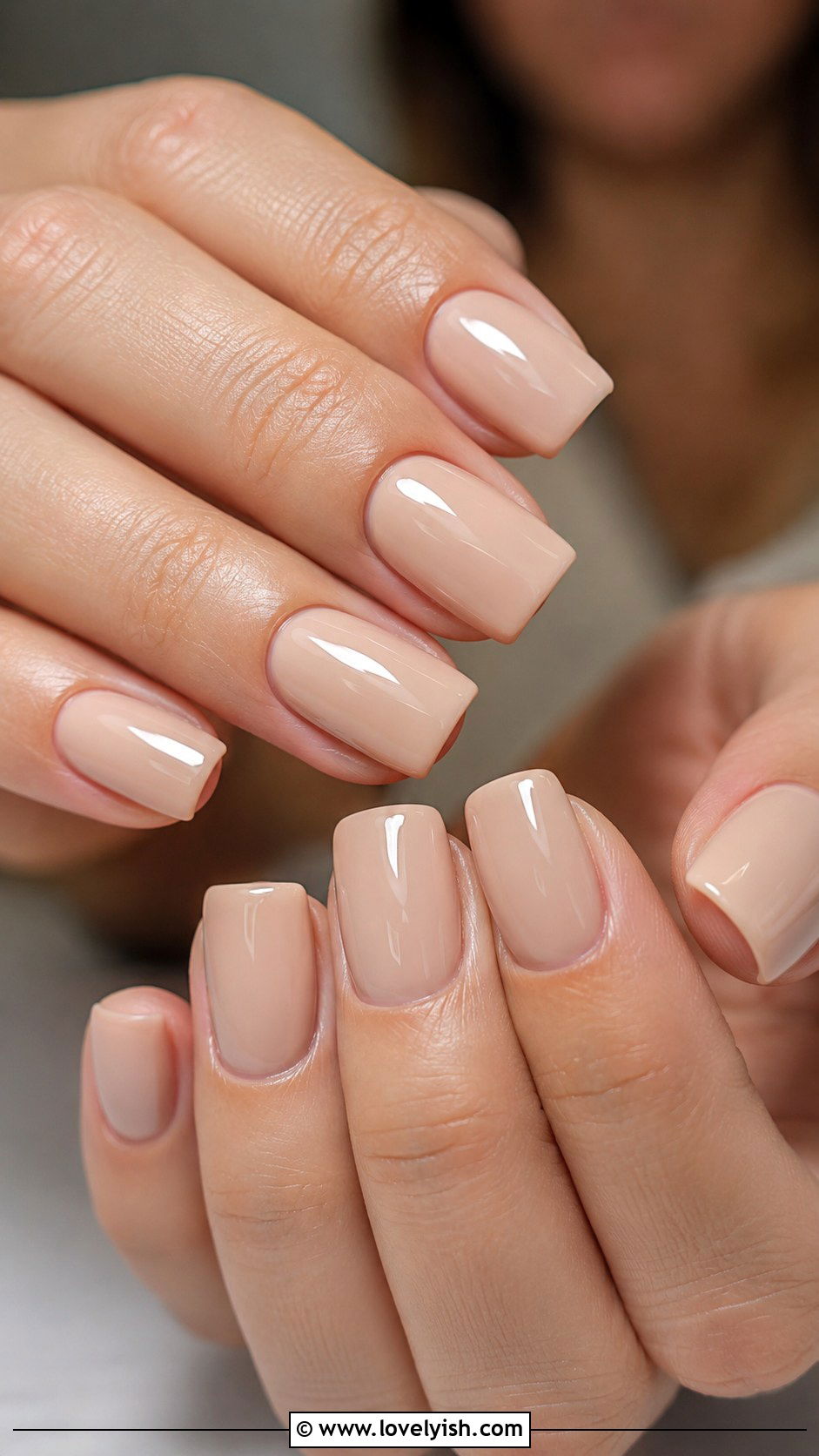 Nude Square Nails With Glossy Finish - 50 nude nails - 50 nude nails
