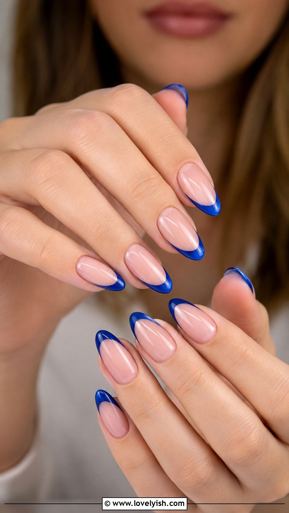 Ocean Blue French Tip Nails - 50 ocean nails - 50 ocean nails