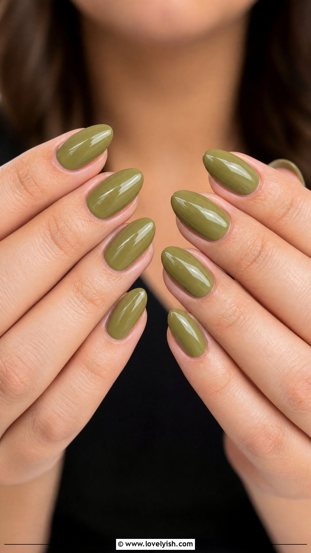Olive Green Nails - 50 popular nail designs - 50 popular nail designs