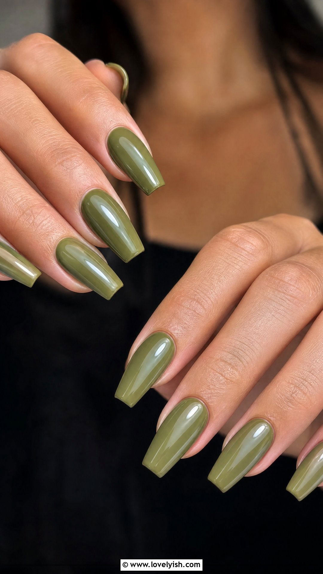 Olive Green Sophisticated Nails - 50 sophisticated nails - 50 sophisticated nails