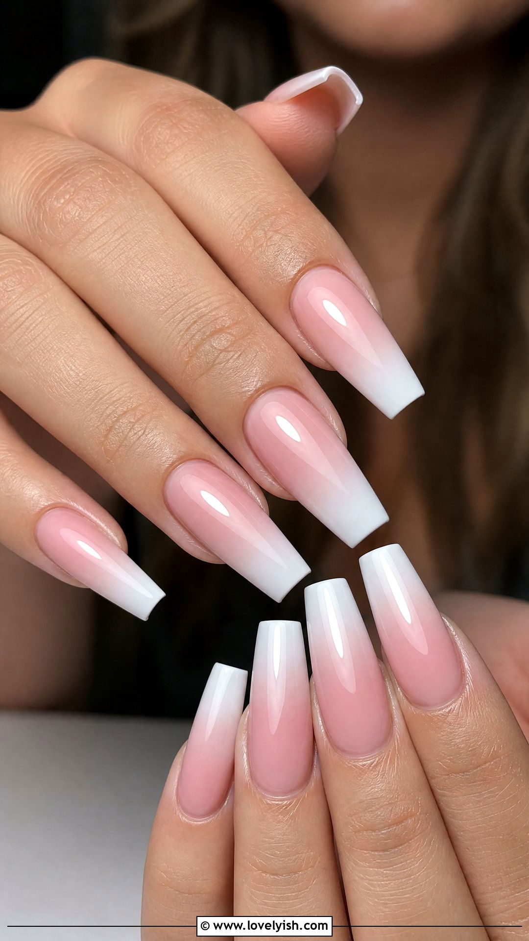 Ombre French Manicure - 50 french manicure - 50 french manicure