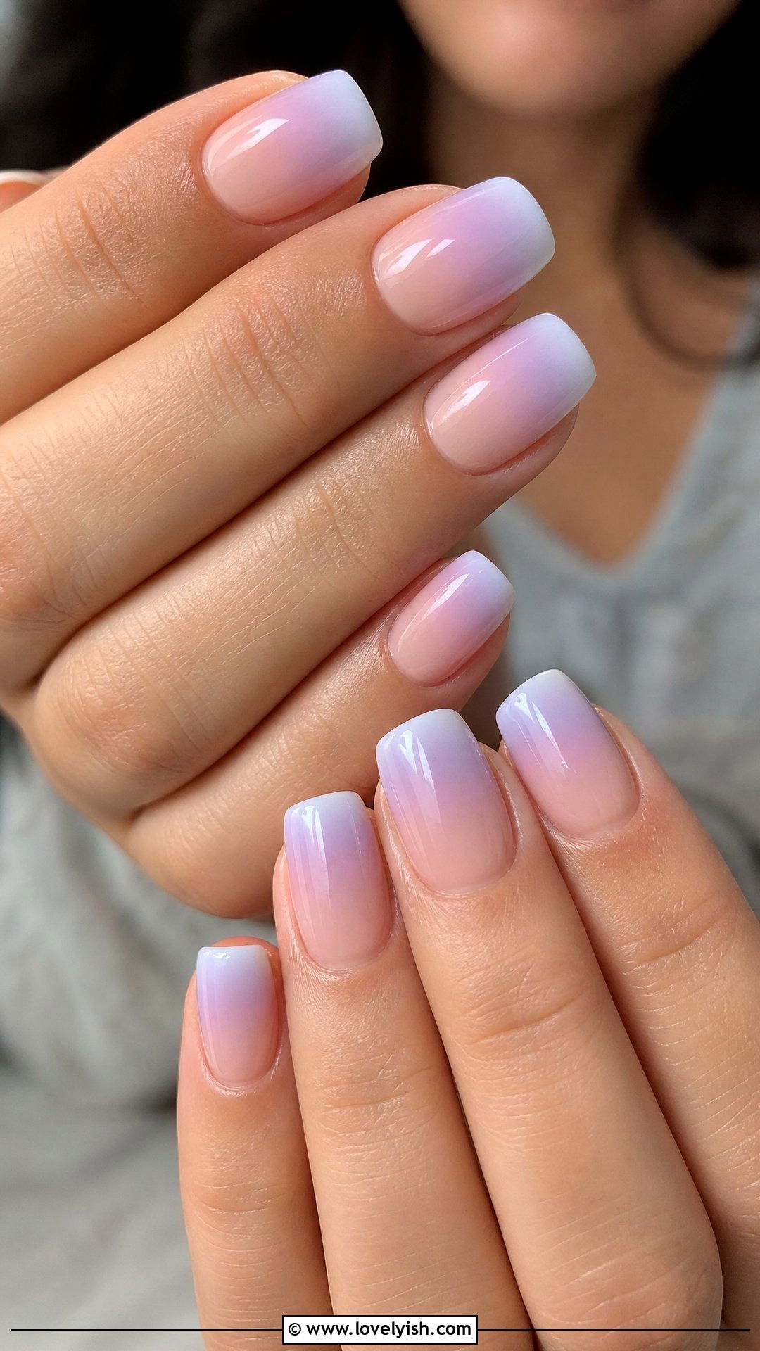 Ombre French Tip in Two Tones - 50 unique nail designs - 50 unique nail designs