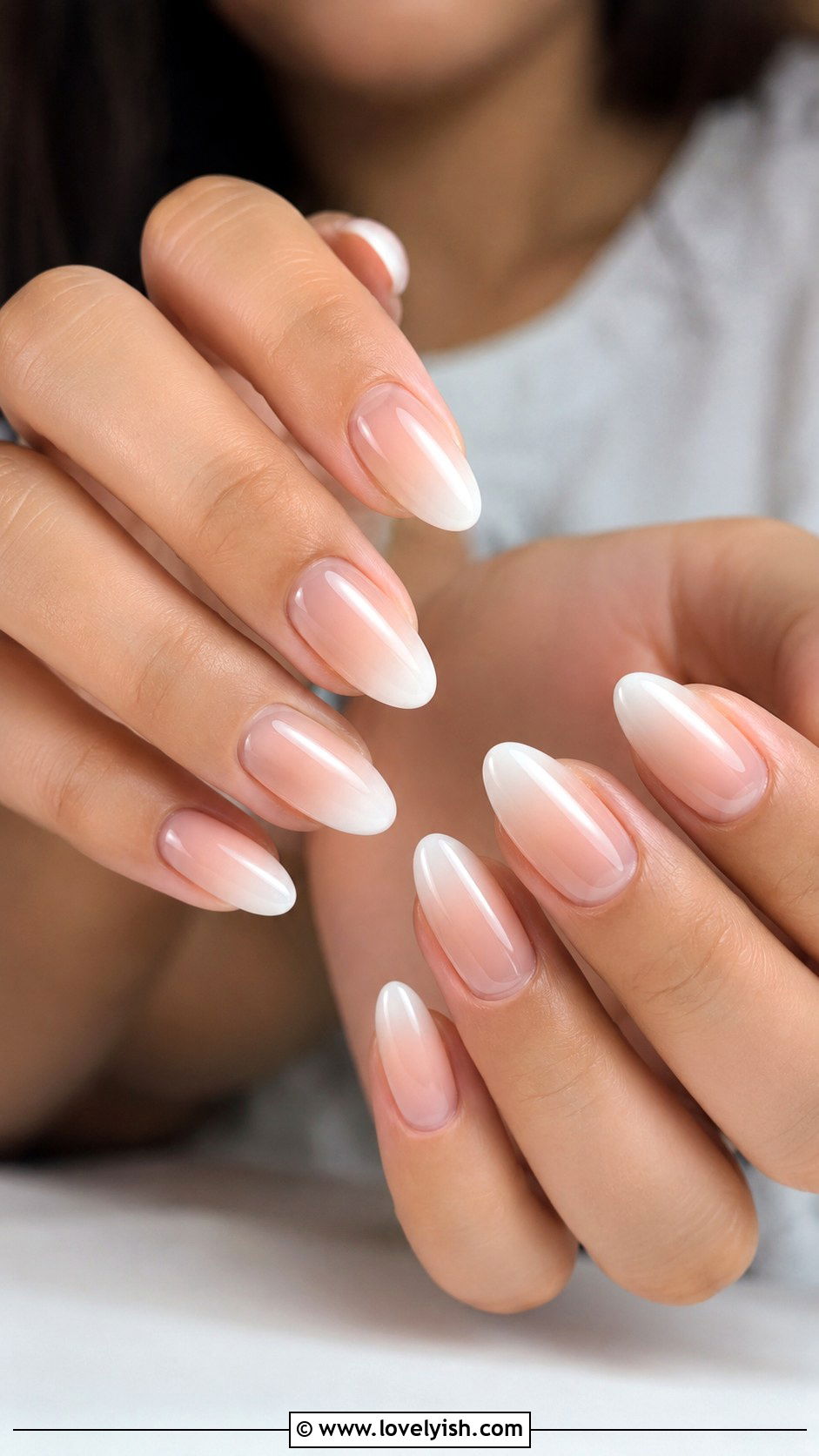 Ombre French UV Gel Nails - 50 uv gel nails - 50 uv gel nails