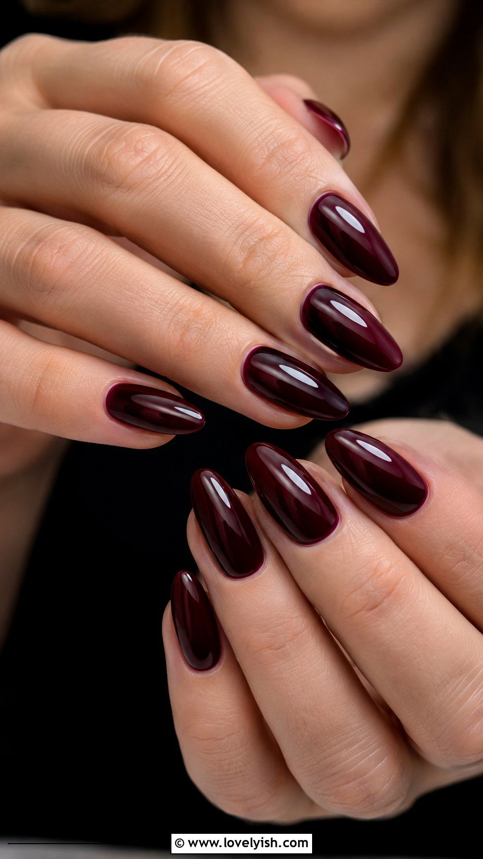 Oxblood Nails - 50 wine nails - 50 wine nails