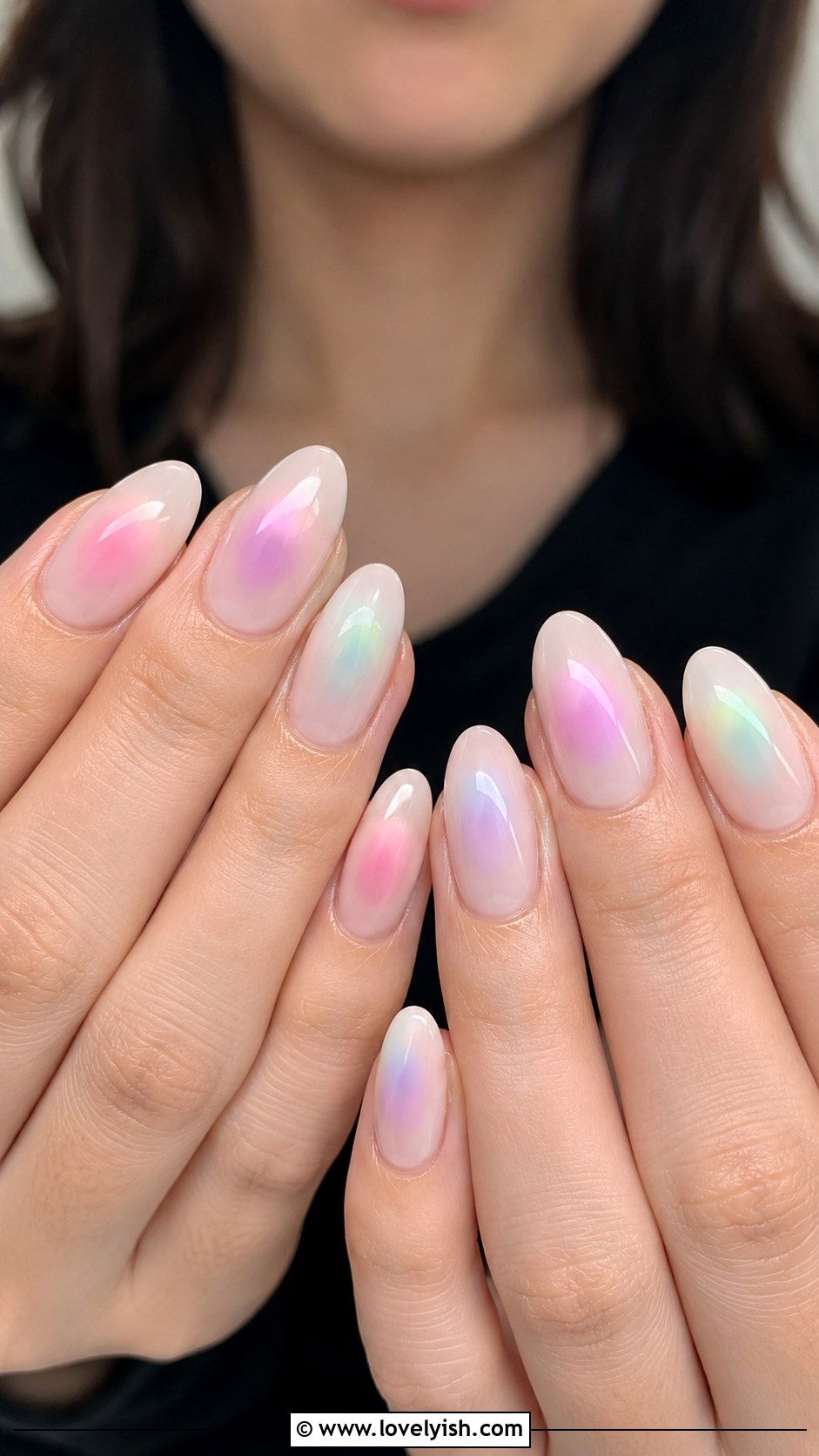Pastel Aura Nails - 33 spring nail design ideas - 33 spring nail design ideas